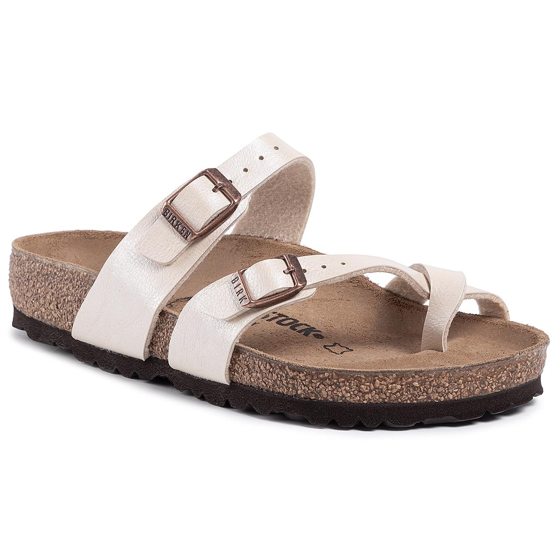 Flip flop Birkenstock Mayari 0071661 Graceful Pearl White 0071661 imagine super redus 2022