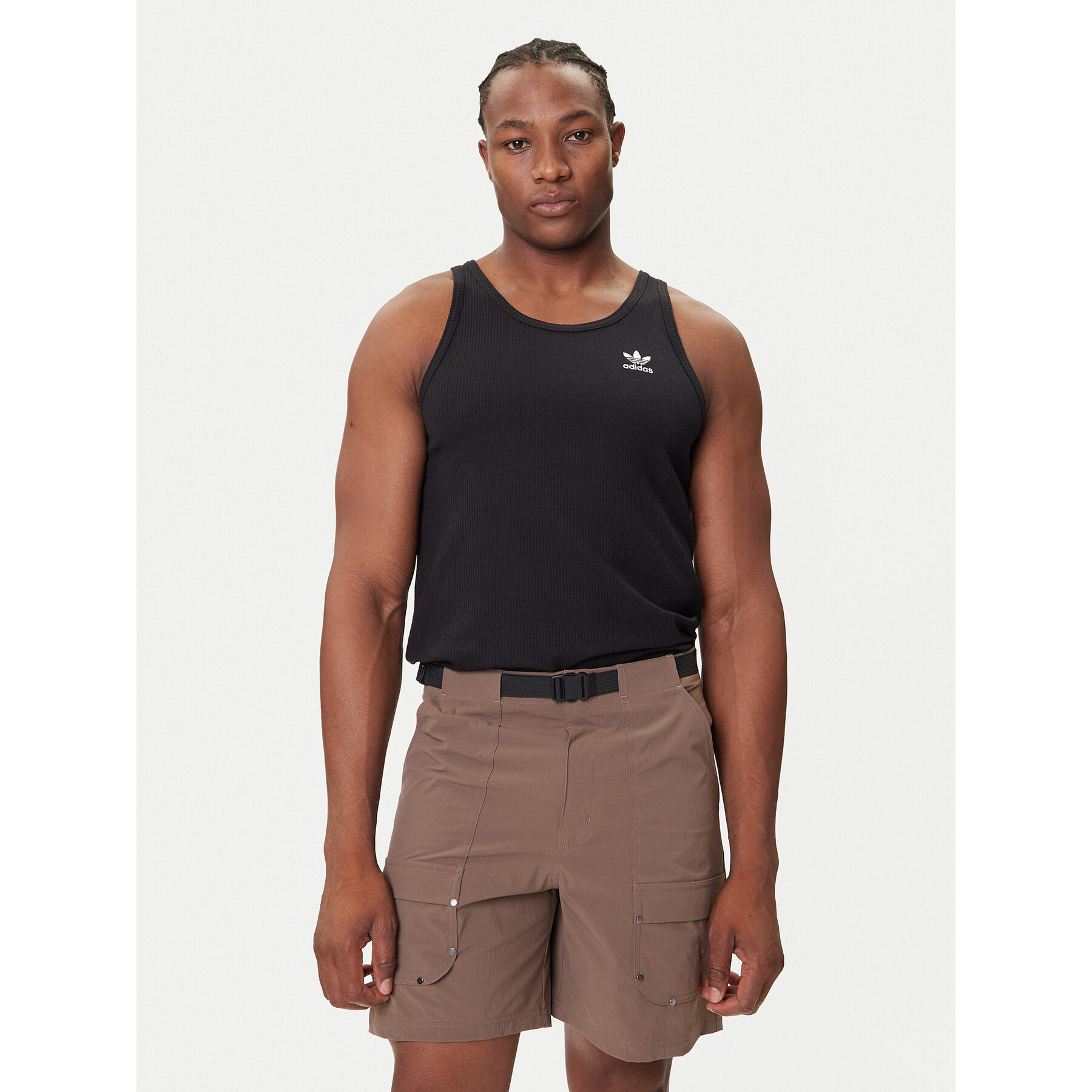 adidas adidas Tank top Trefoil Essentials KA0648 Μαύρο Regular Fit