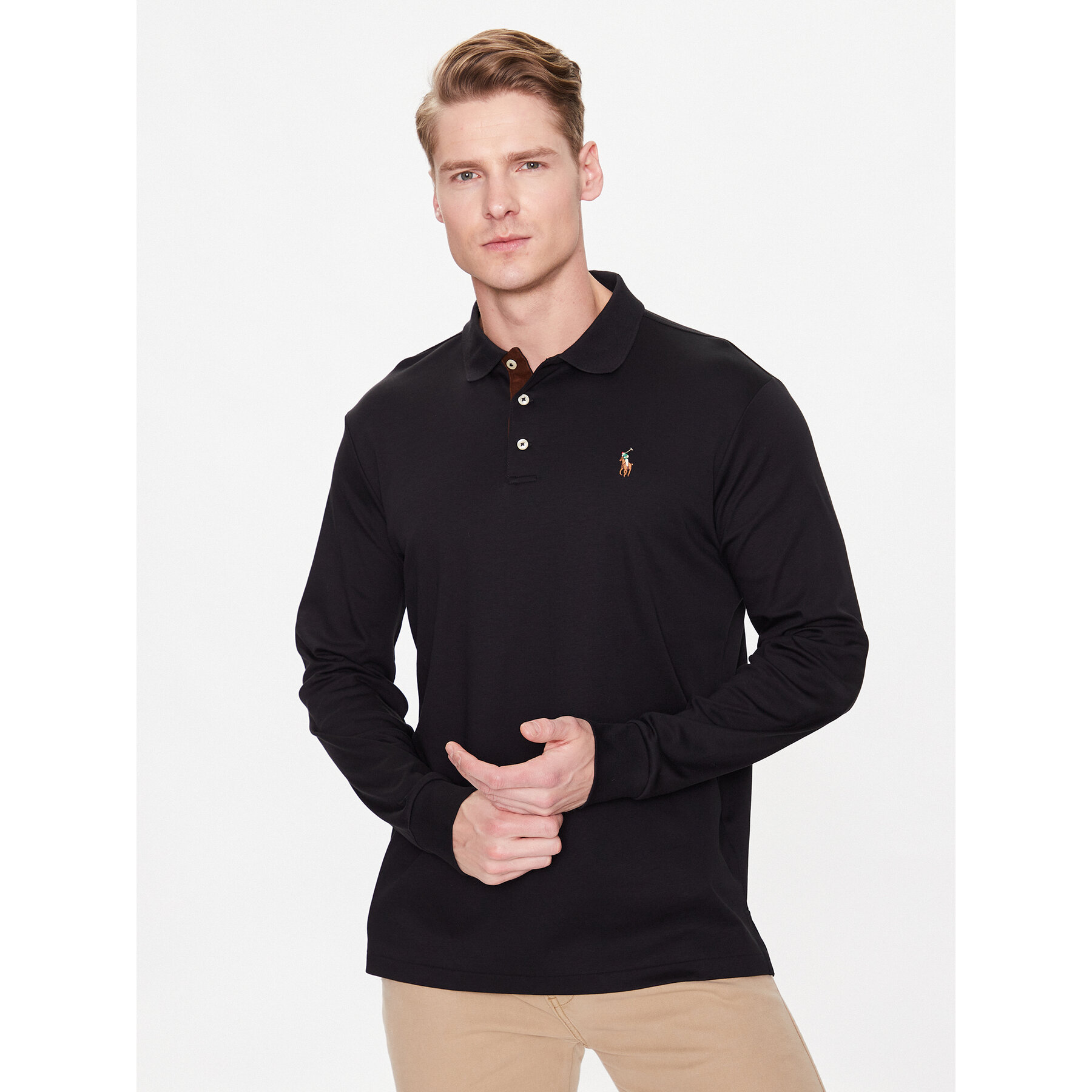 Polo Ralph Lauren Polo 710671785002 Crna Slim Fit