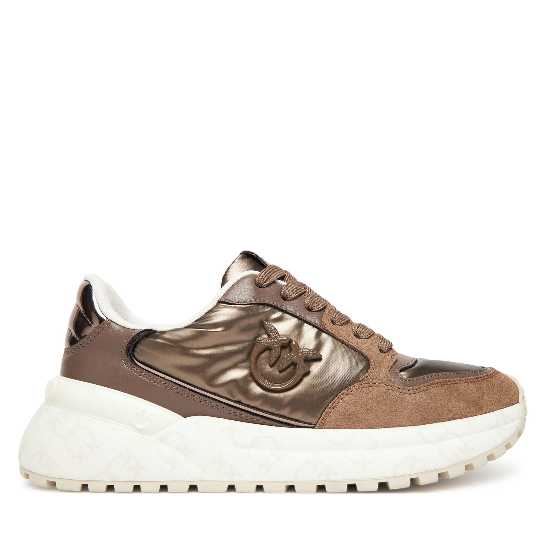 PINKO Dámske Sneakersy, Rozmer: 36, Hnedá, Gem 07 SS0055P106
