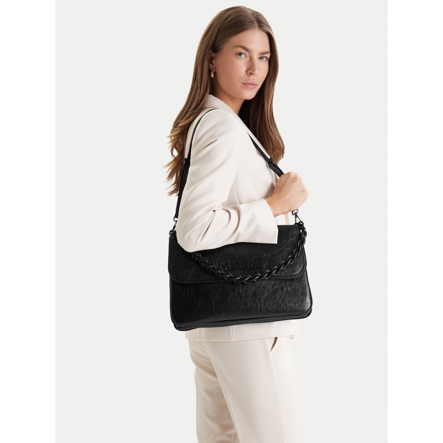 Geantă Just Cavalli 80RA4BC3 ZSD86 Negru