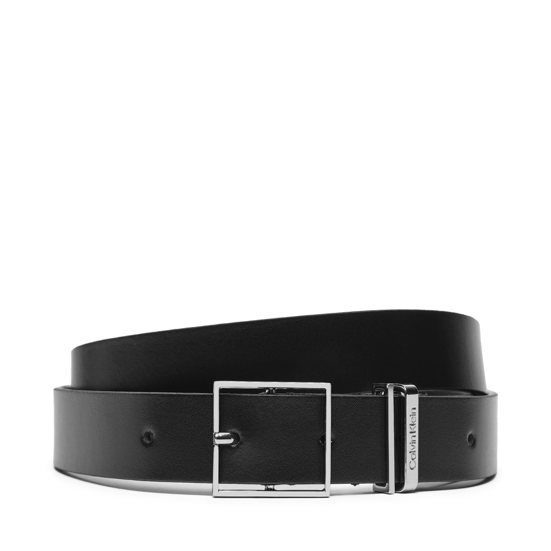 Dámsky opasok Calvin Klein Branded Loop Square Belt 2.5 K60K612866 Čierna