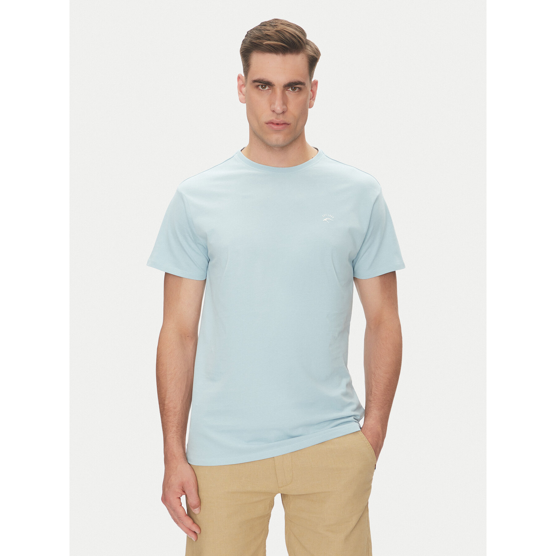 INDICODE INDICODE T-Shirt Kloge 40-915 Μπλε Regular Fit