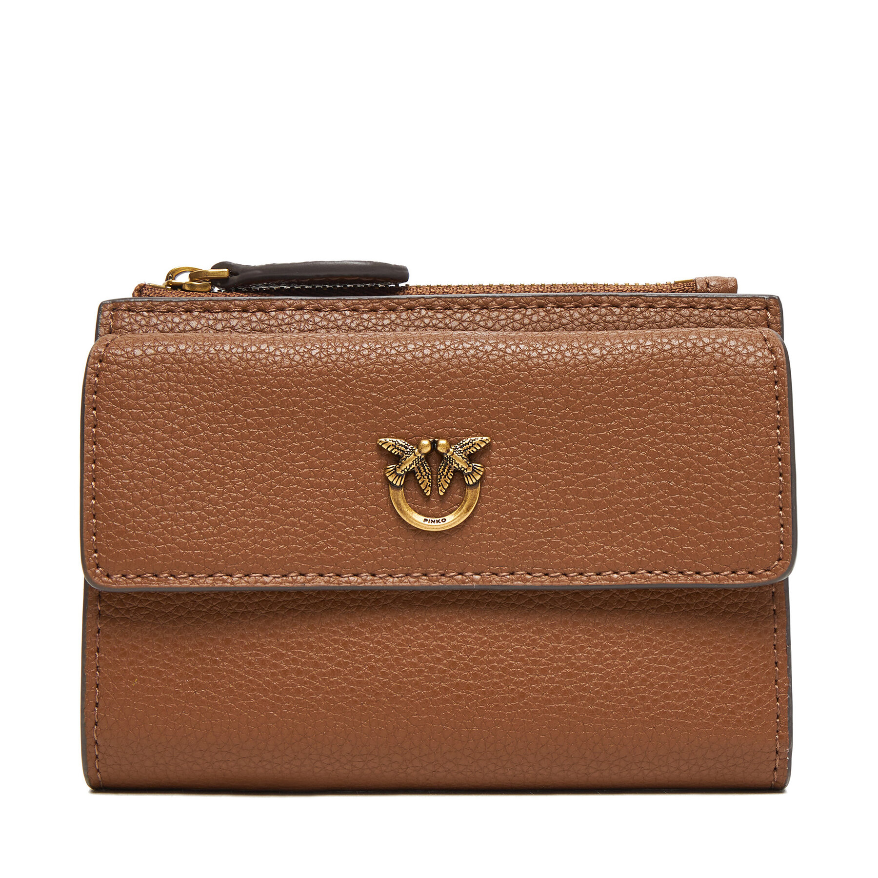 Портфейл PINKO Compact Wallet AI 25-26 PCPL 103612 A29Q Кафяв