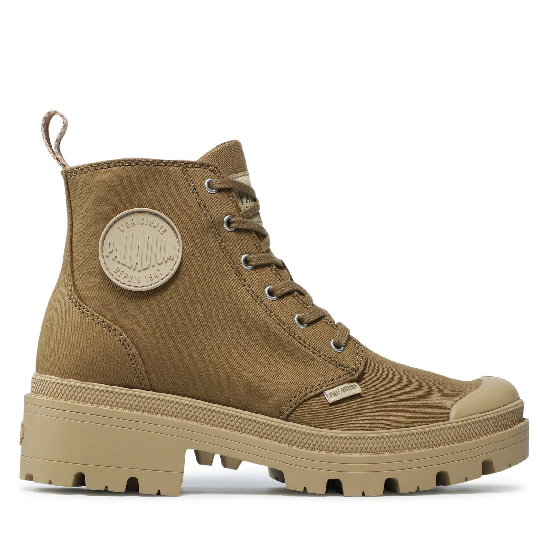 Outdoorová obuv Palladium Pallabase Twill 96907-204-M Zelená