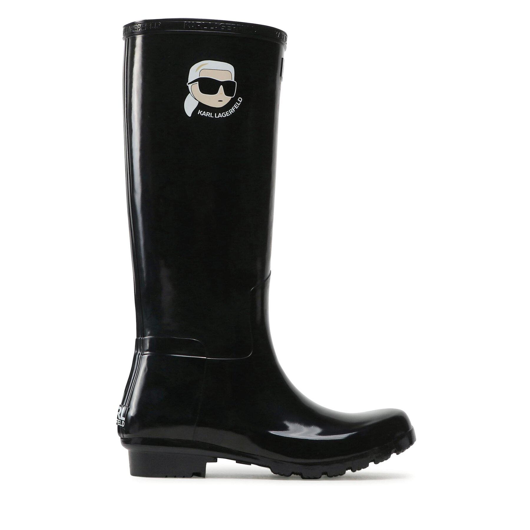 Damskie Kalosze KARL LAGERFELD, Rozmiar 35 Czarny KL47090N