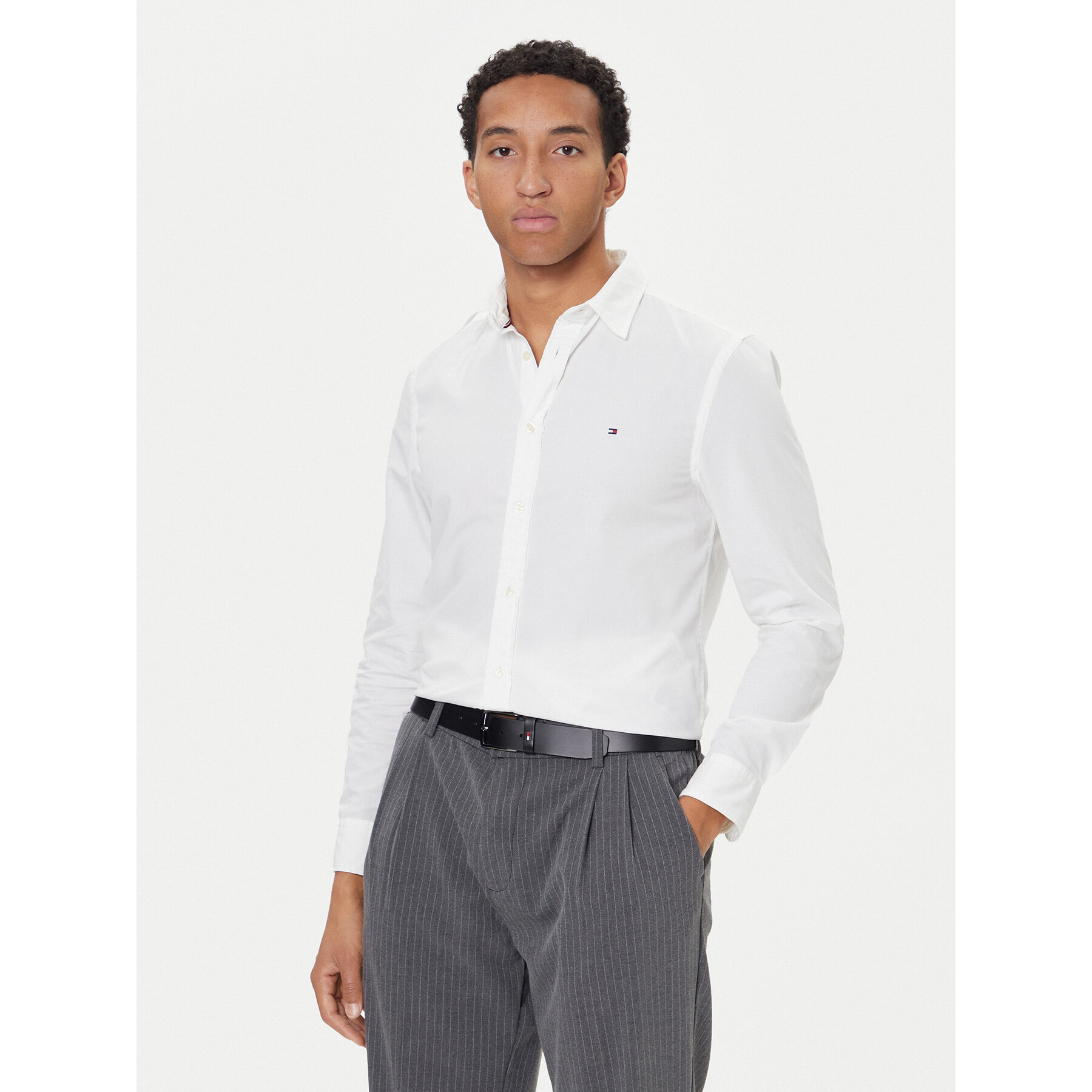 Tommy Hilfiger Hemd MW0MW40460 Weiß Slim Fit