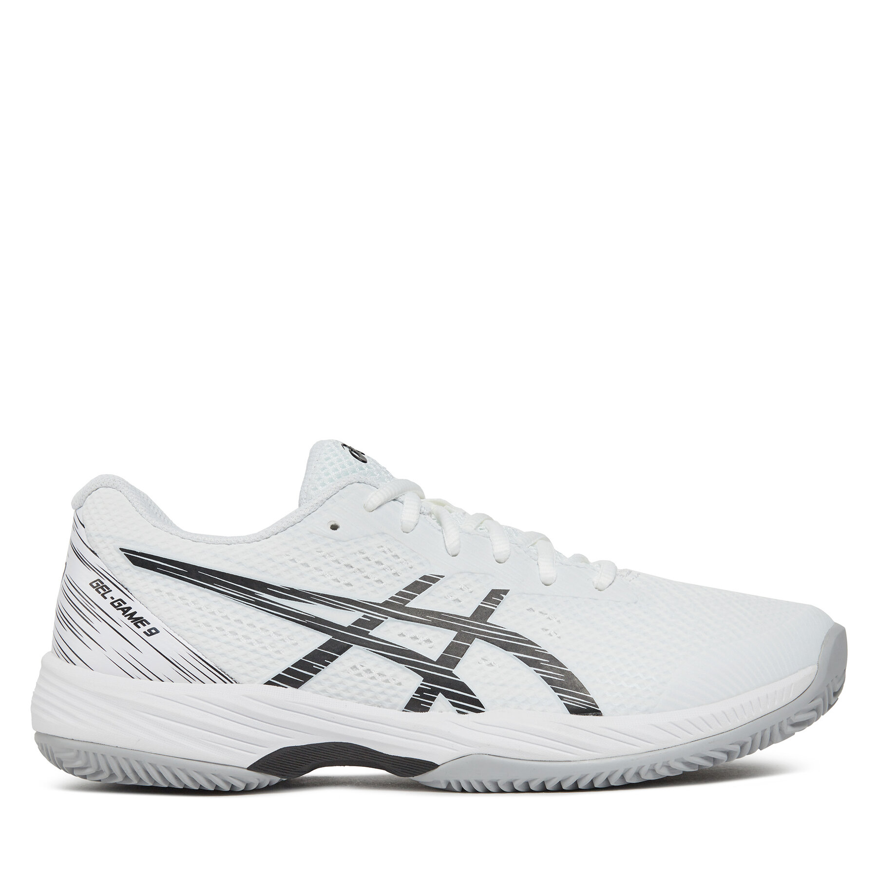 Herren Tennisschuhe Asics, Schuhgröße 44, Weiß, Gel-Game 9 Clay/Oc 1041A358