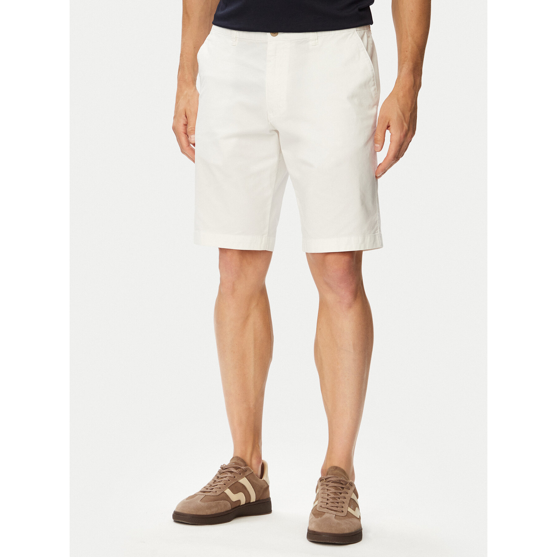 Bugatti Stoffshorts 4379-16441E Weiß Regular Fit
