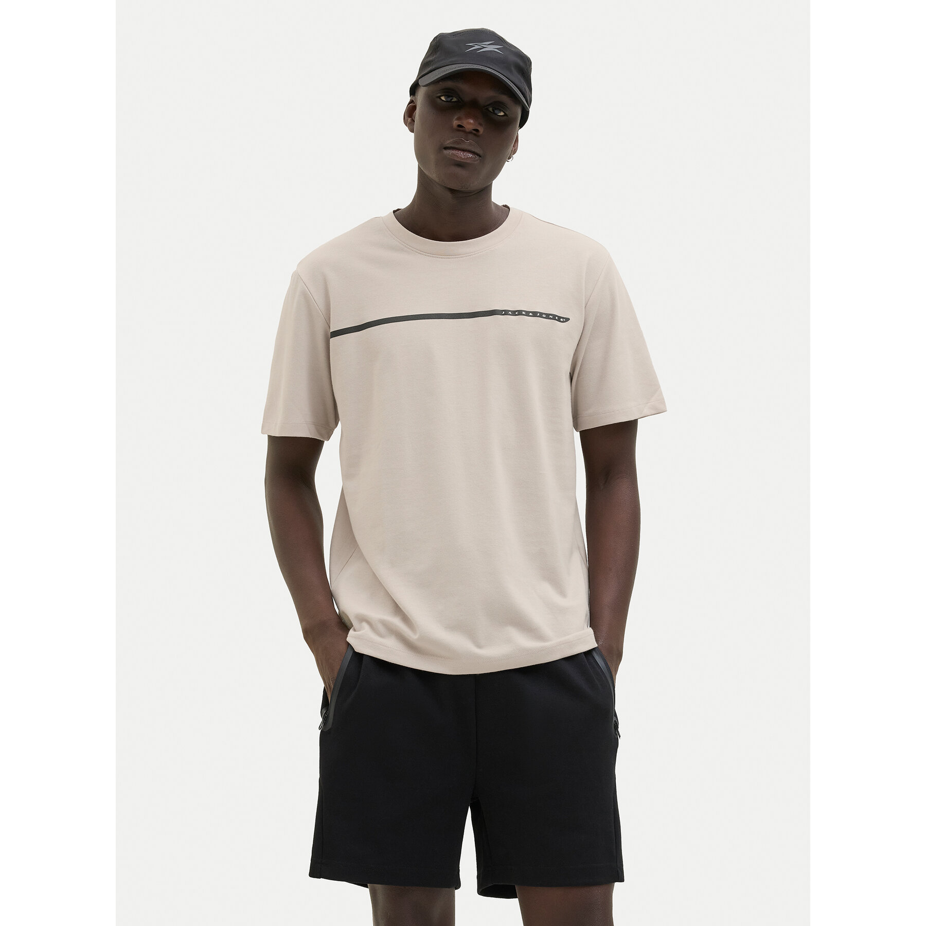 Jack & Jones T-Shirt Fusion 12273120 Μπεζ Regular Fit