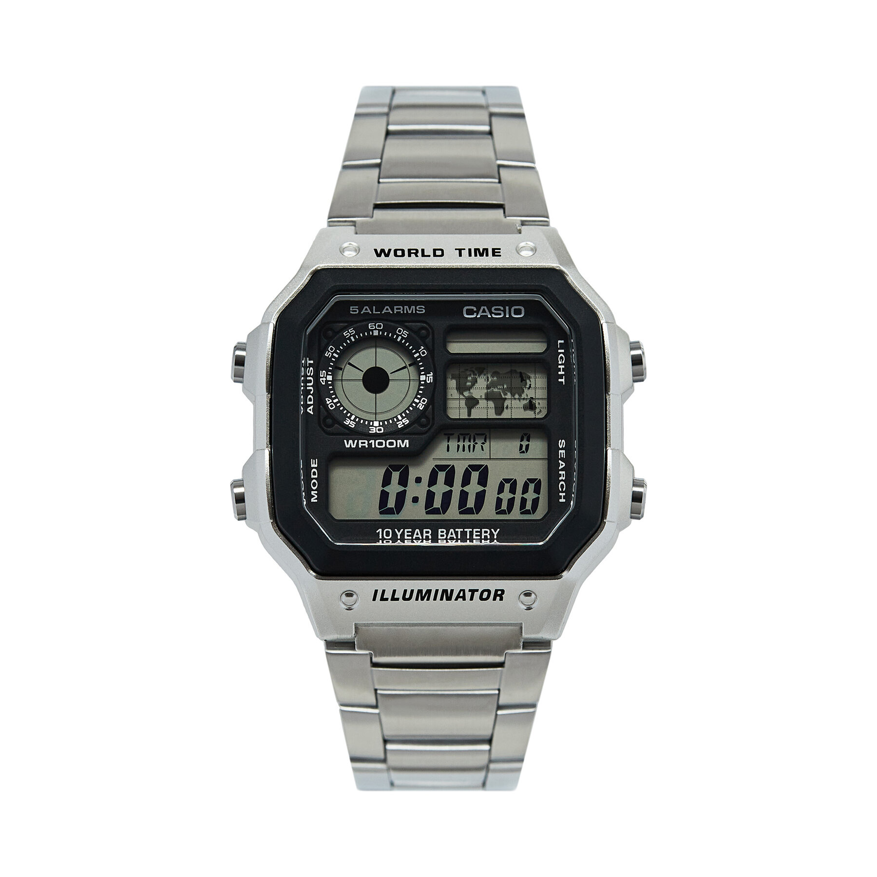 Ročna ura Casio AE-1200WHD-1AVEF Srebrna