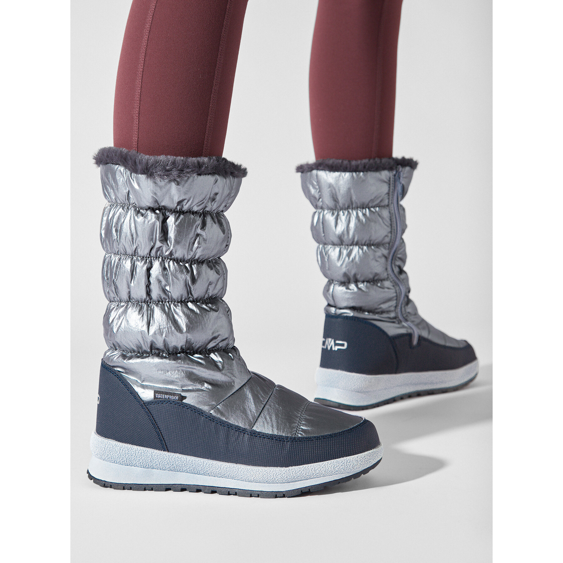 Čizme za snijeg CMP Holse Wmn Snow Boot Wp 39Q4996 Srebrna