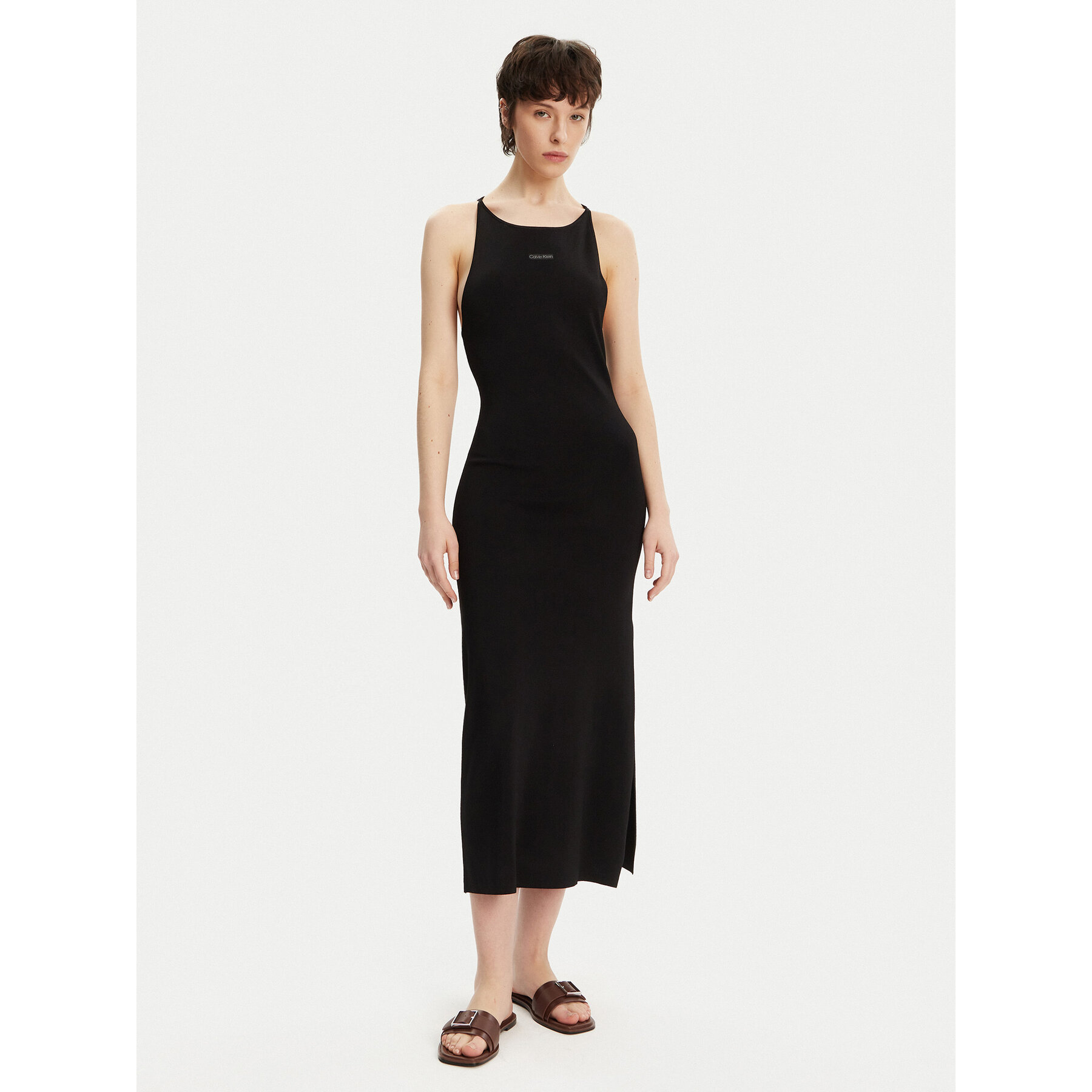 Calvin Klein Jeans Kleid für den Alltag J20J225296 Schwarz Slim Fit