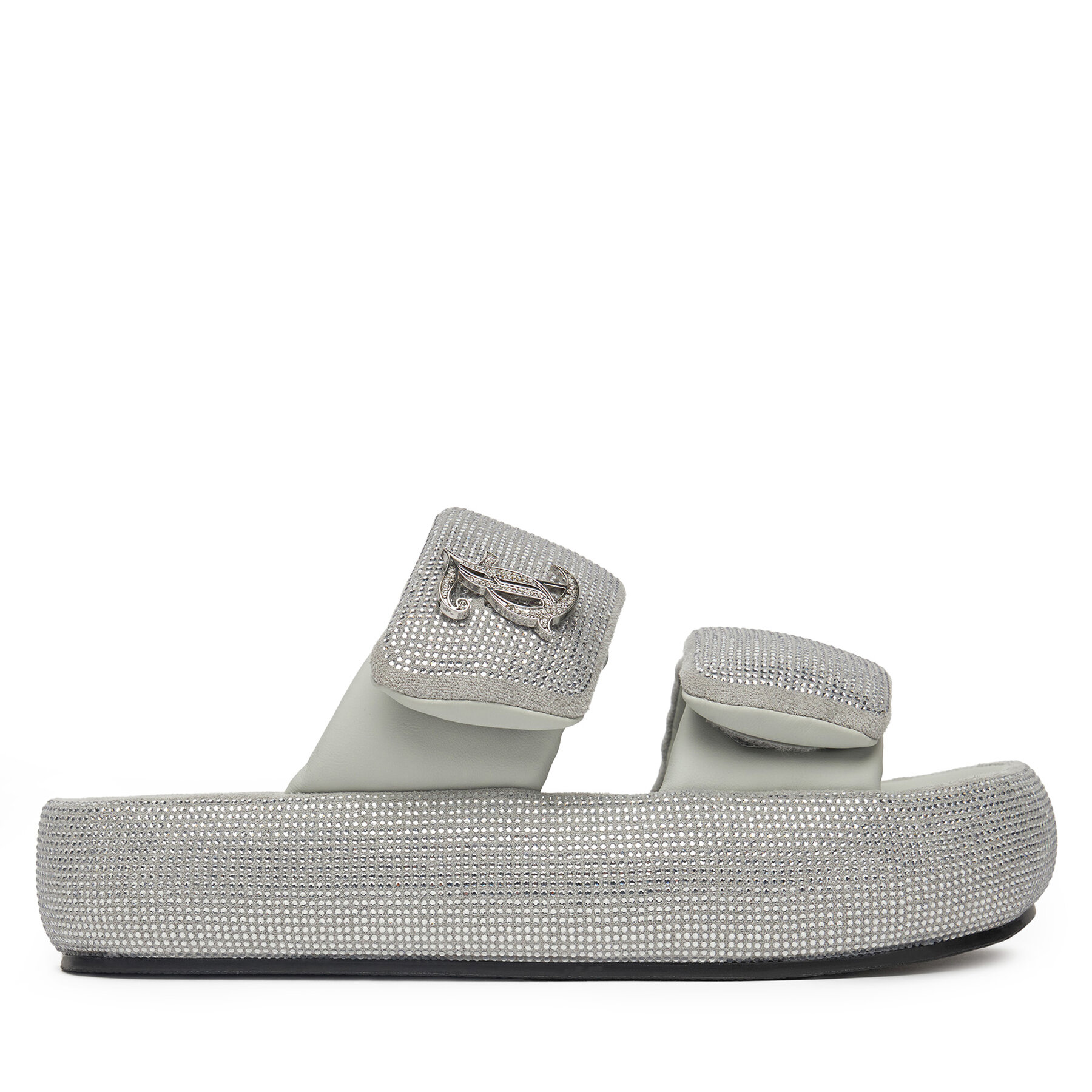 Damen Pantoletten Juicy Couture, Schuhgröße 39, Grau, WSS21515-02