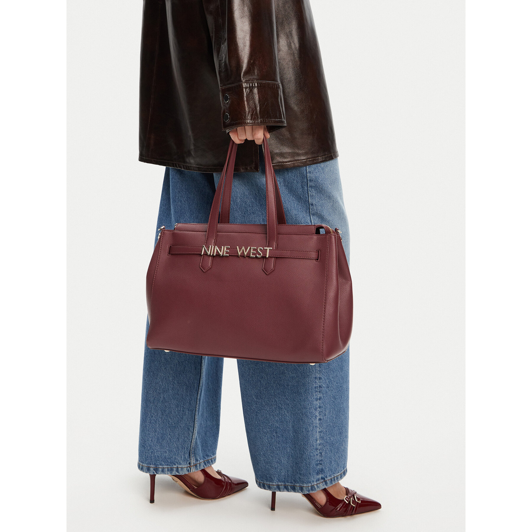 Ročna torba Nine West EO-Manhattan-Muse-I-LX10192 Bordo rdeča