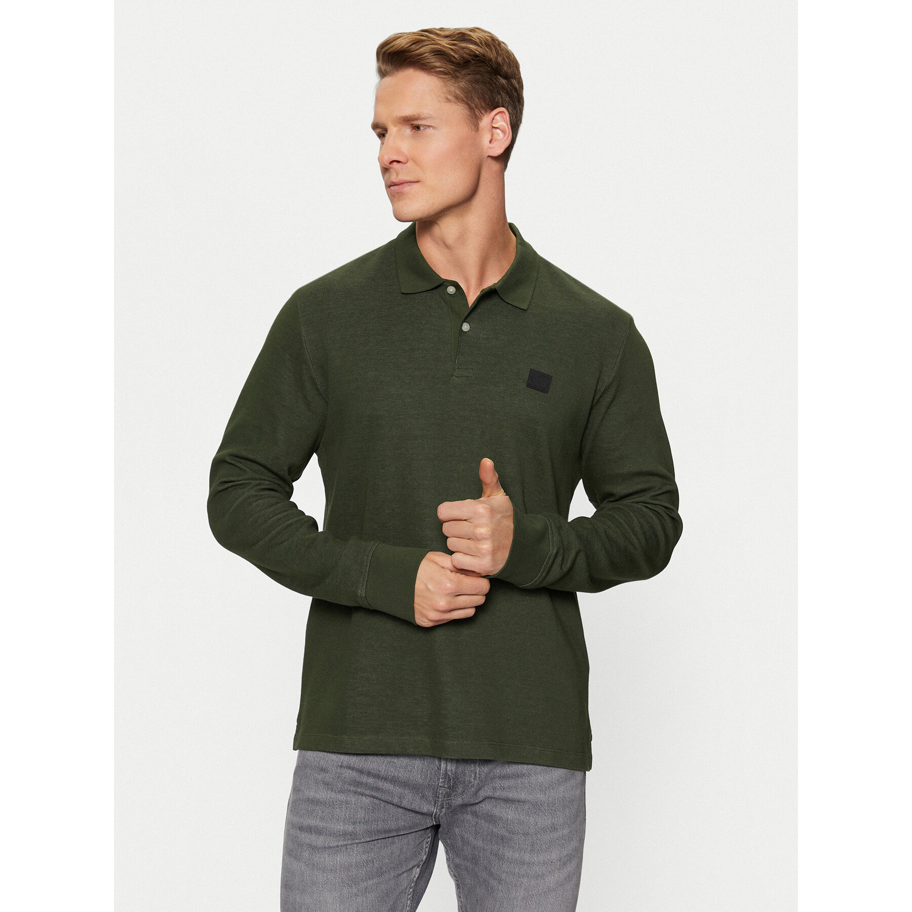 s.Oliver Polo 2153475 Verde Regular Fit