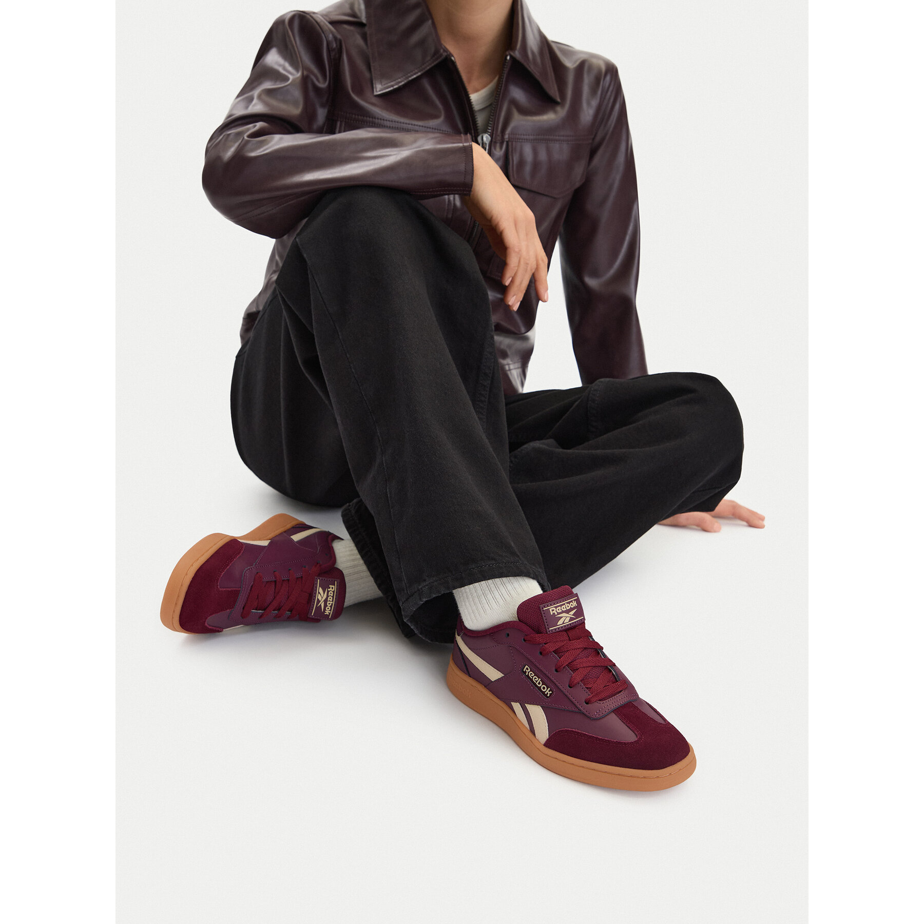 Sneakersy Reebok CEO-FORTE LOUNGER AR30252W-RY Bordová
