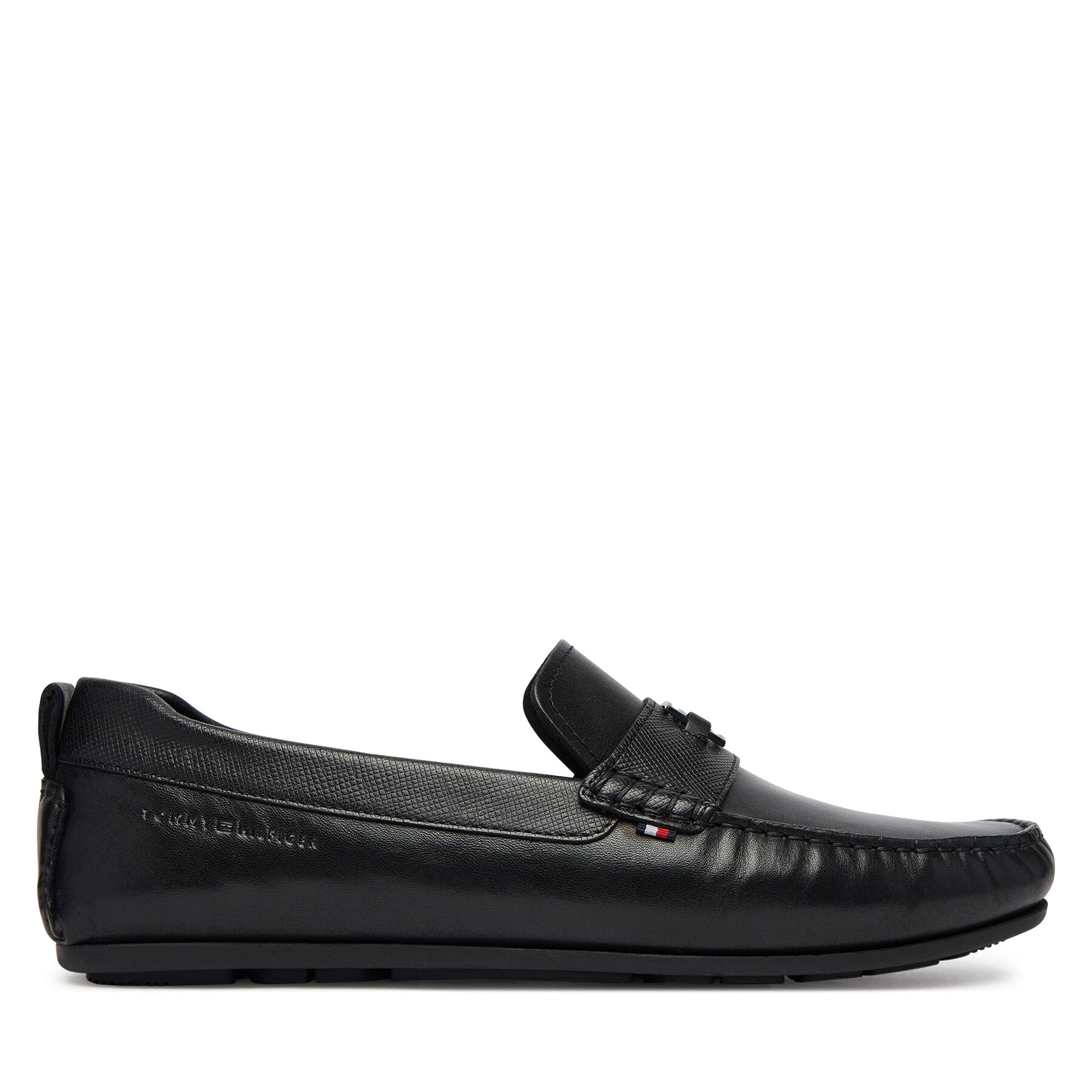 Mokasini Tommy Hilfiger Hardware Lth Driver FM0FM05855 Črna