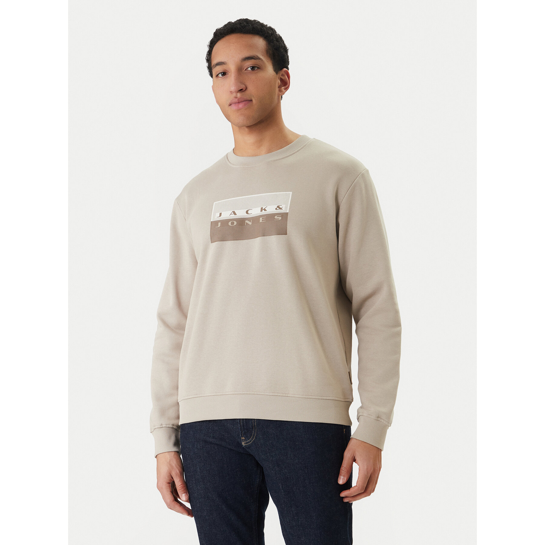 Jack & Jones Μπλούζα Fusion 12289807 Γκρι Relaxed Fit