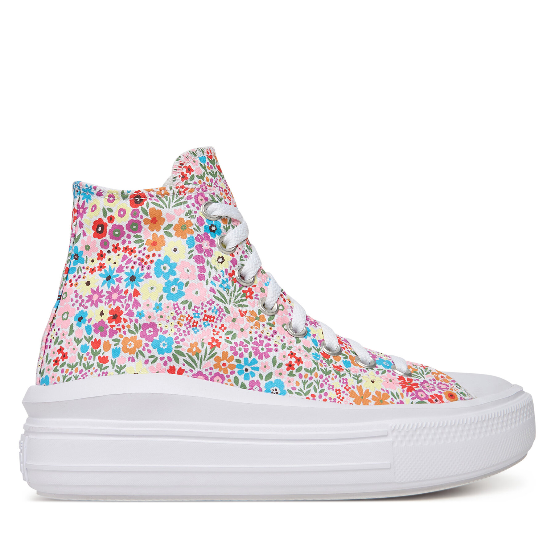 Sneakersy Converse Chuck Taylor All Star Move Platform Mini Flowers A14968C Farebná