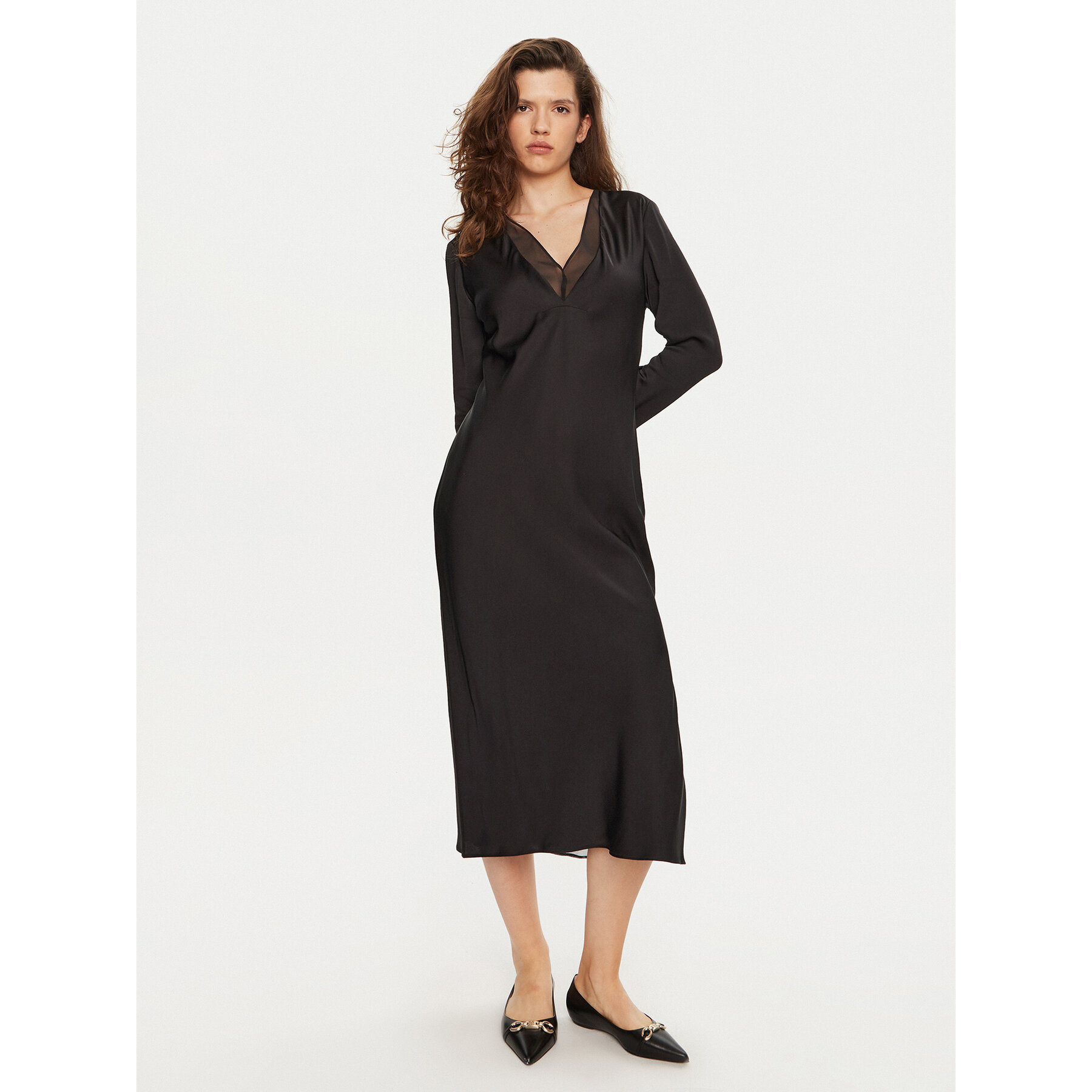 Calvin Klein Coctailkleid K20K207845 Schwarz Regular Fit