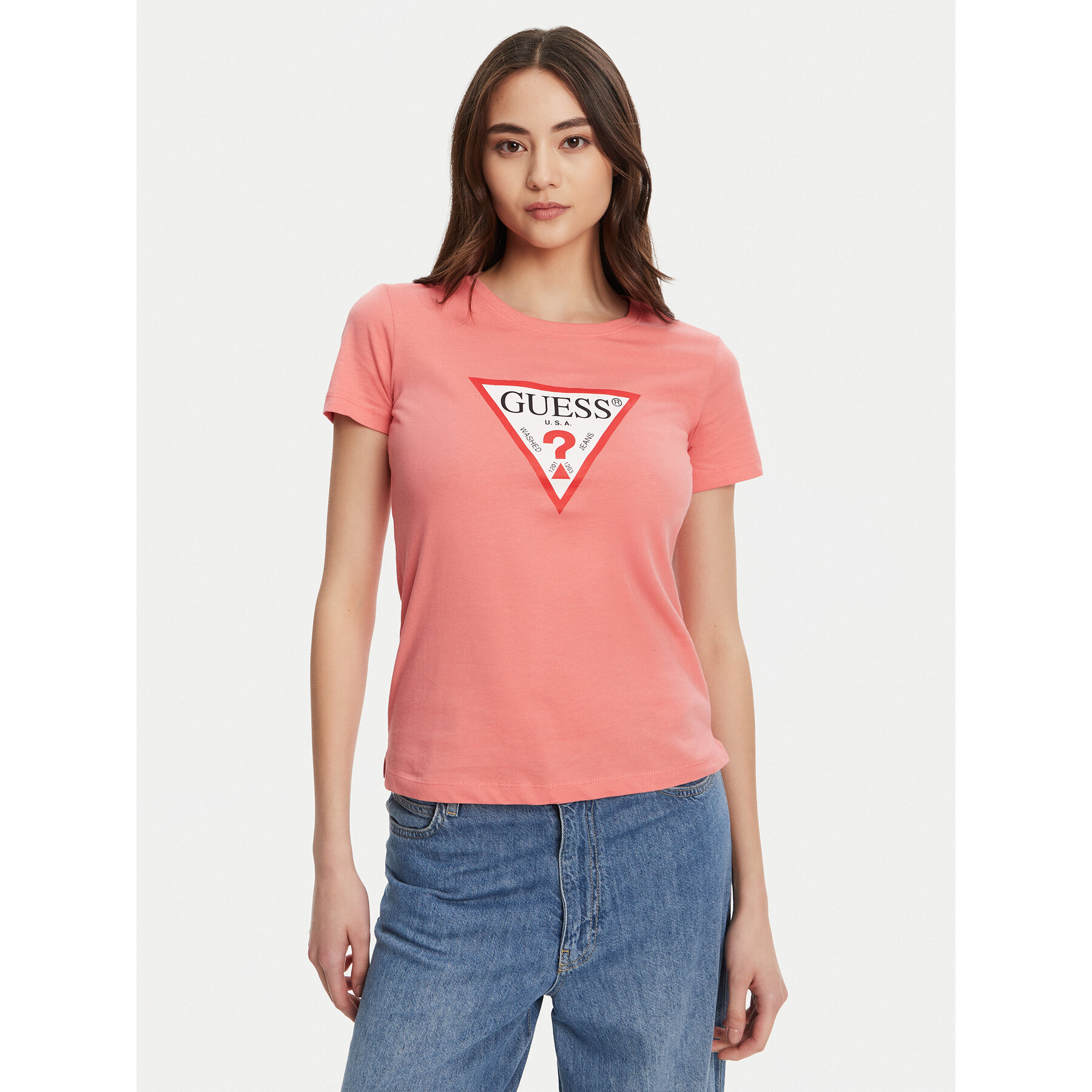 Guess Póló W1YI1B I3Z14 Koral Regular Fit