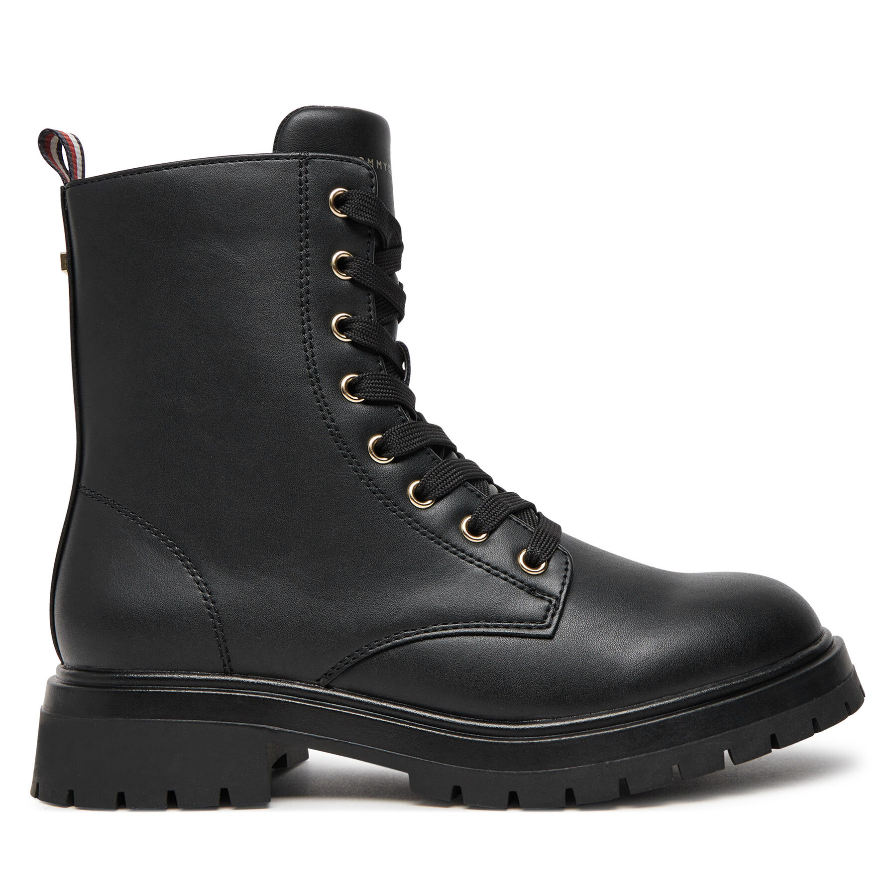 Tommy Hilfiger Ορειβατικά παπούτσια Tommy Hilfiger Lace-Up Bootie T3A5-33569-1351 S Μαύρο