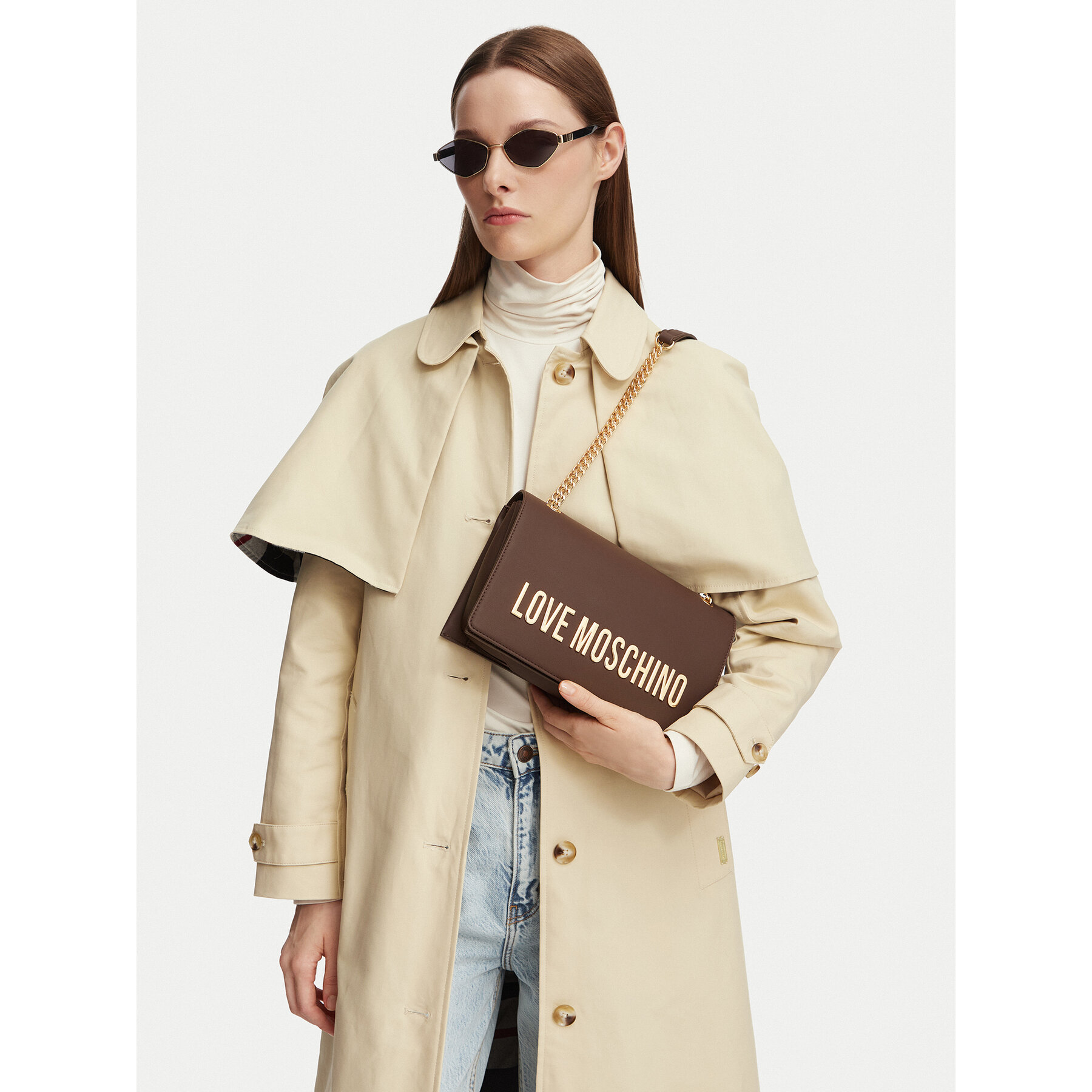 Torbica LOVE MOSCHINO JC4192PP1PKD0300 Smeđa