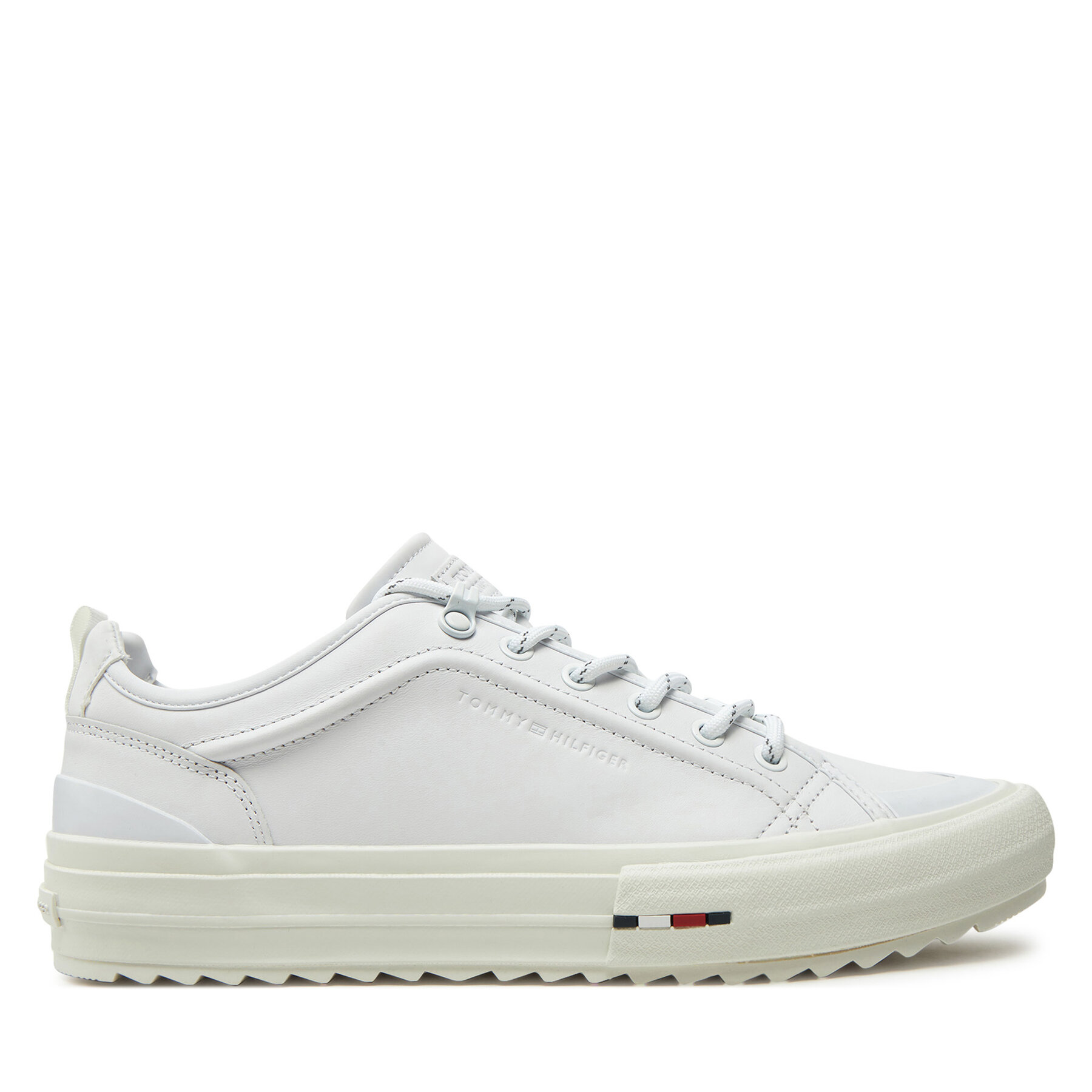 Sneakers Tommy Hilfiger Th Hi Vulc Cleat Low Lth FM0FM05452 Blanc