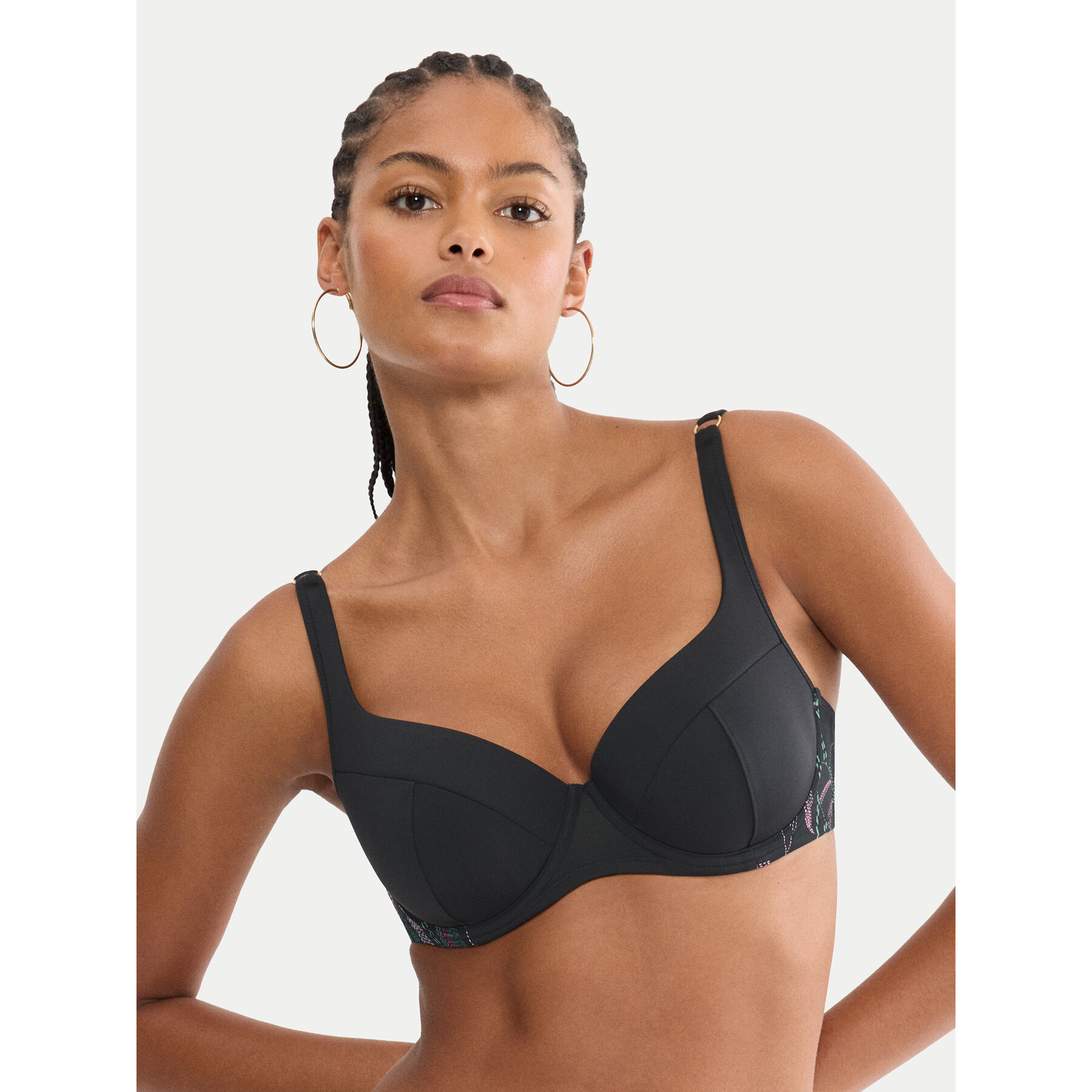 Triumph Bikini-Oberteil Summer Tropics 10226511 Schwarz