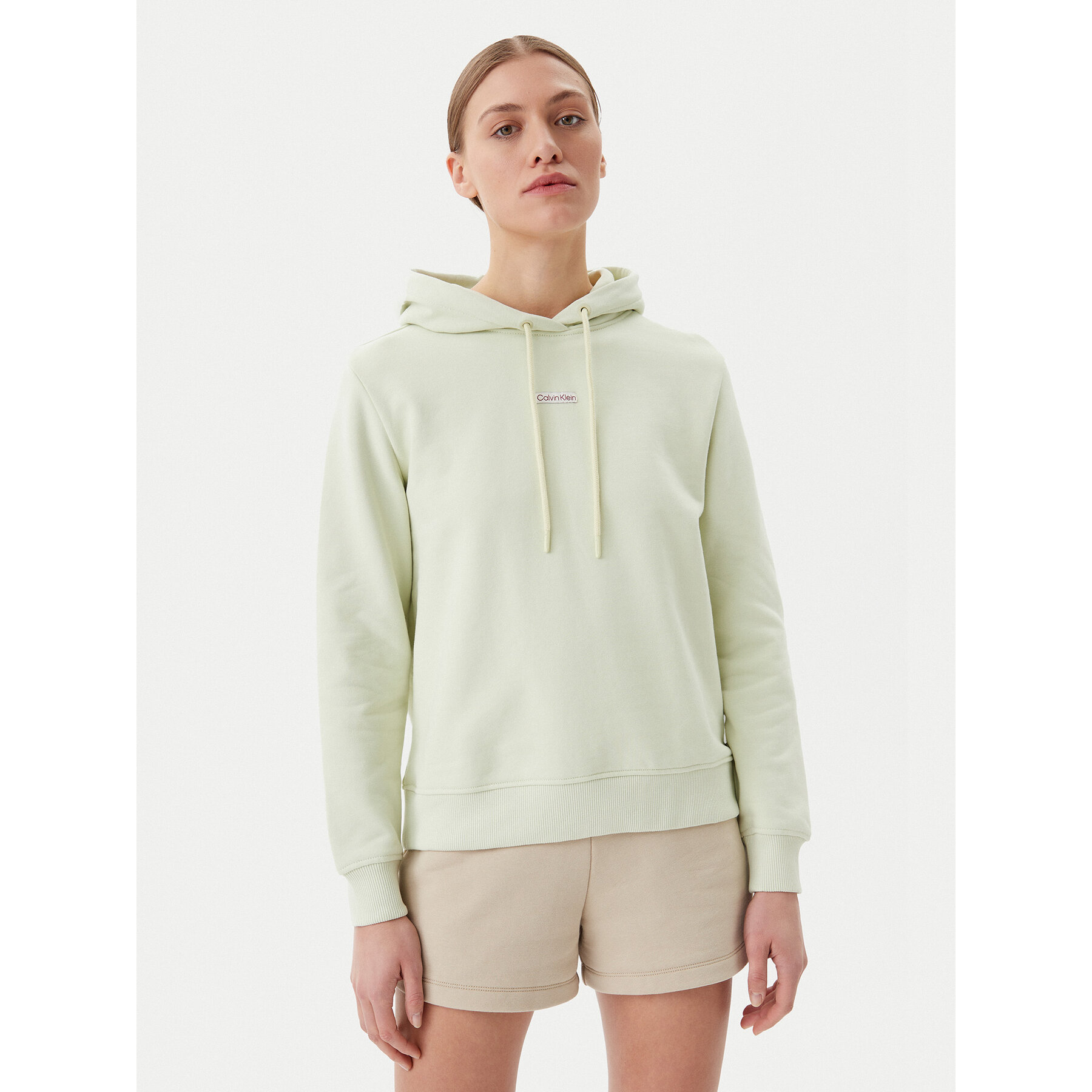 Calvin Klein Jeans Sweatshirt Placed Institutional J20J225364 Grün Regular Fit