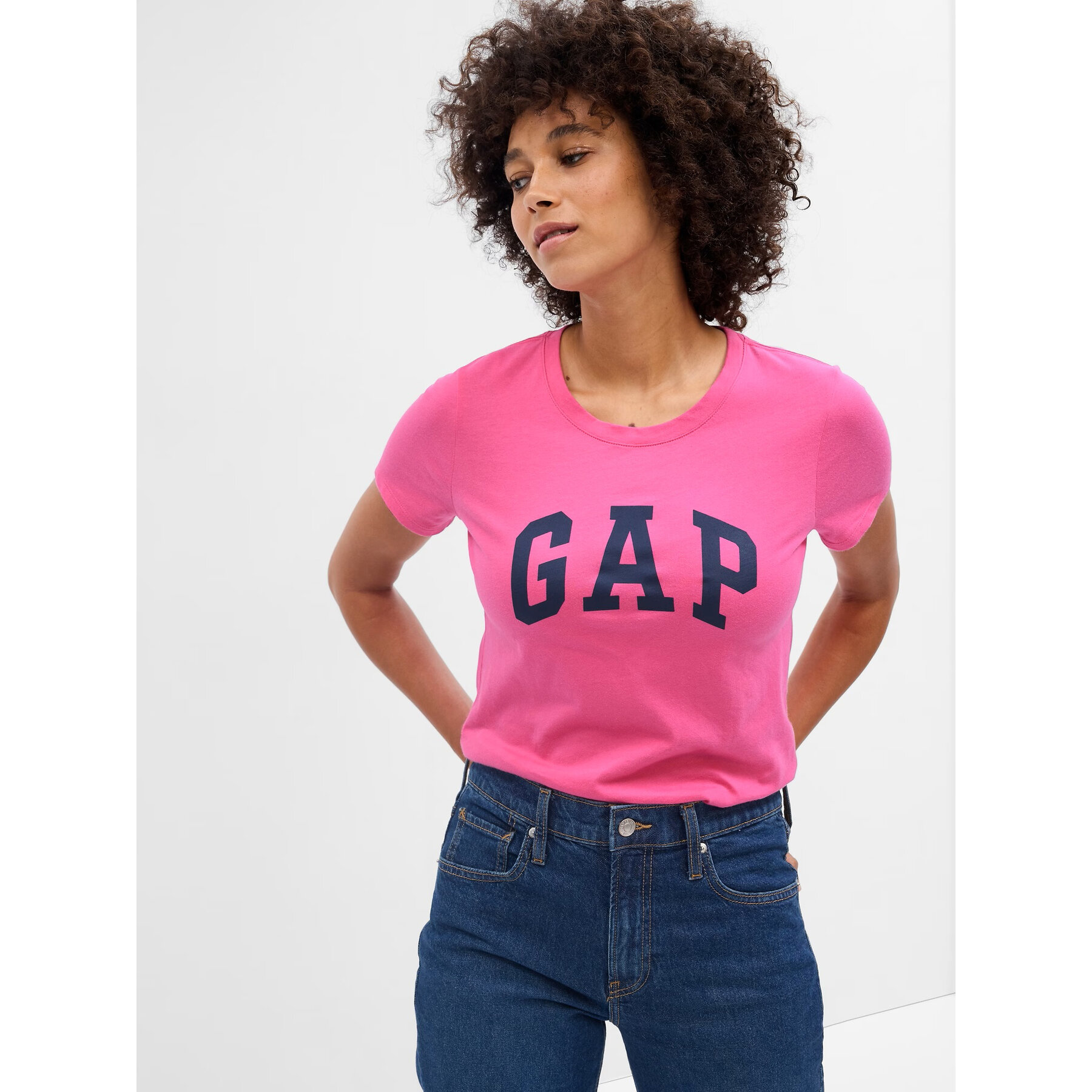 Gap T-shirt 268820-89 Rosa Regular Fit