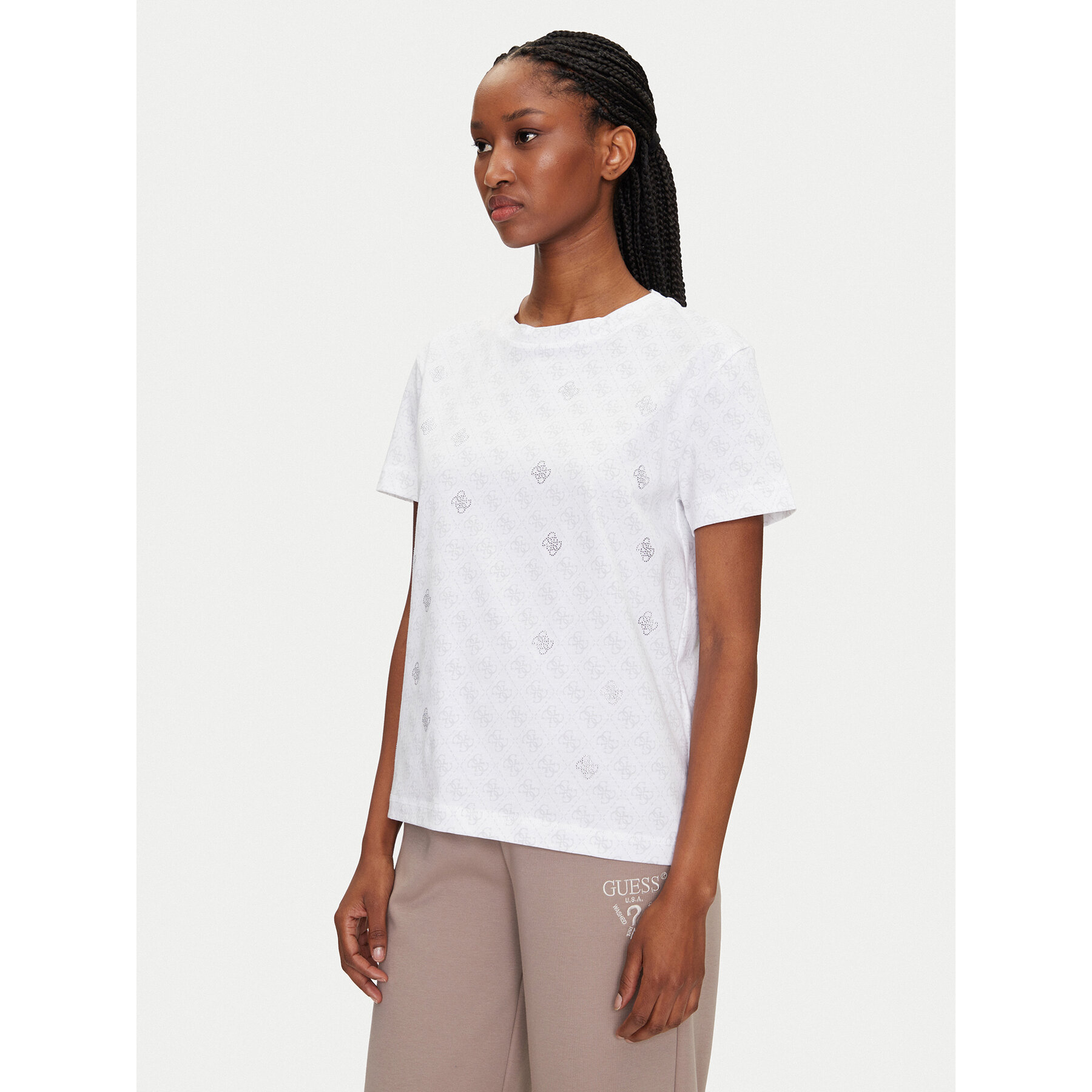 Guess T-Shirt V5GI16 I3Z14 Λευκό Regular Fit