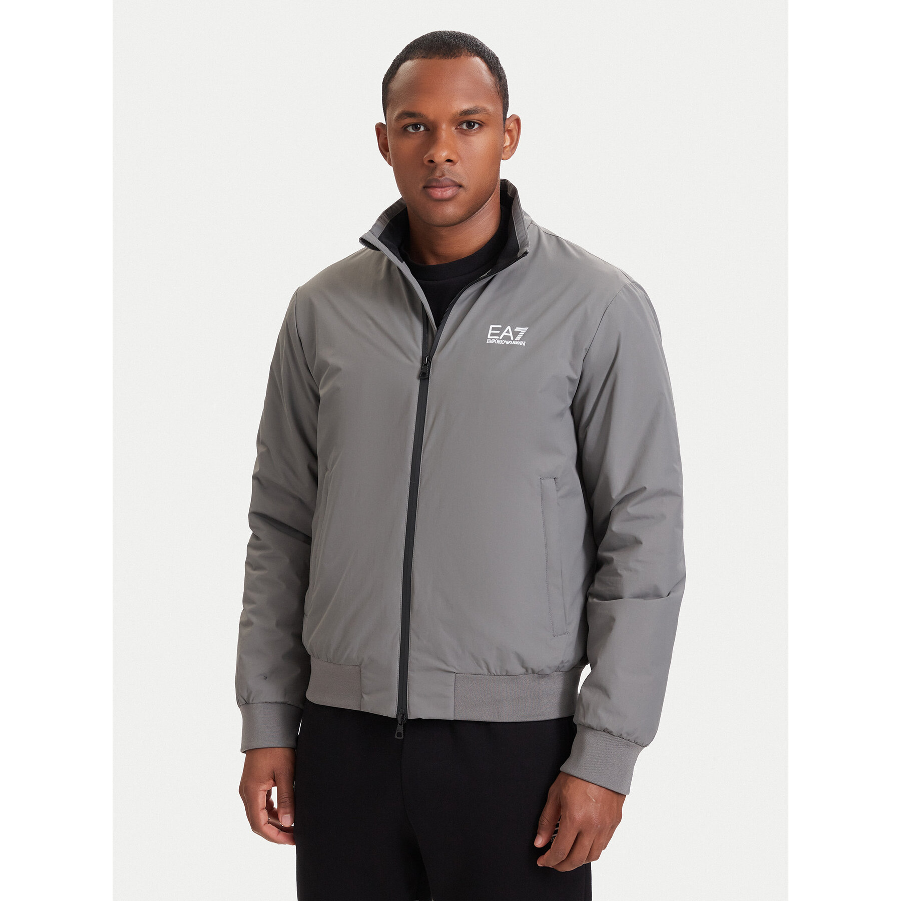 EA7 Emporio Armani Bomberjacke 8NPB20 PNFZZ U8085 Grau Regular Fit