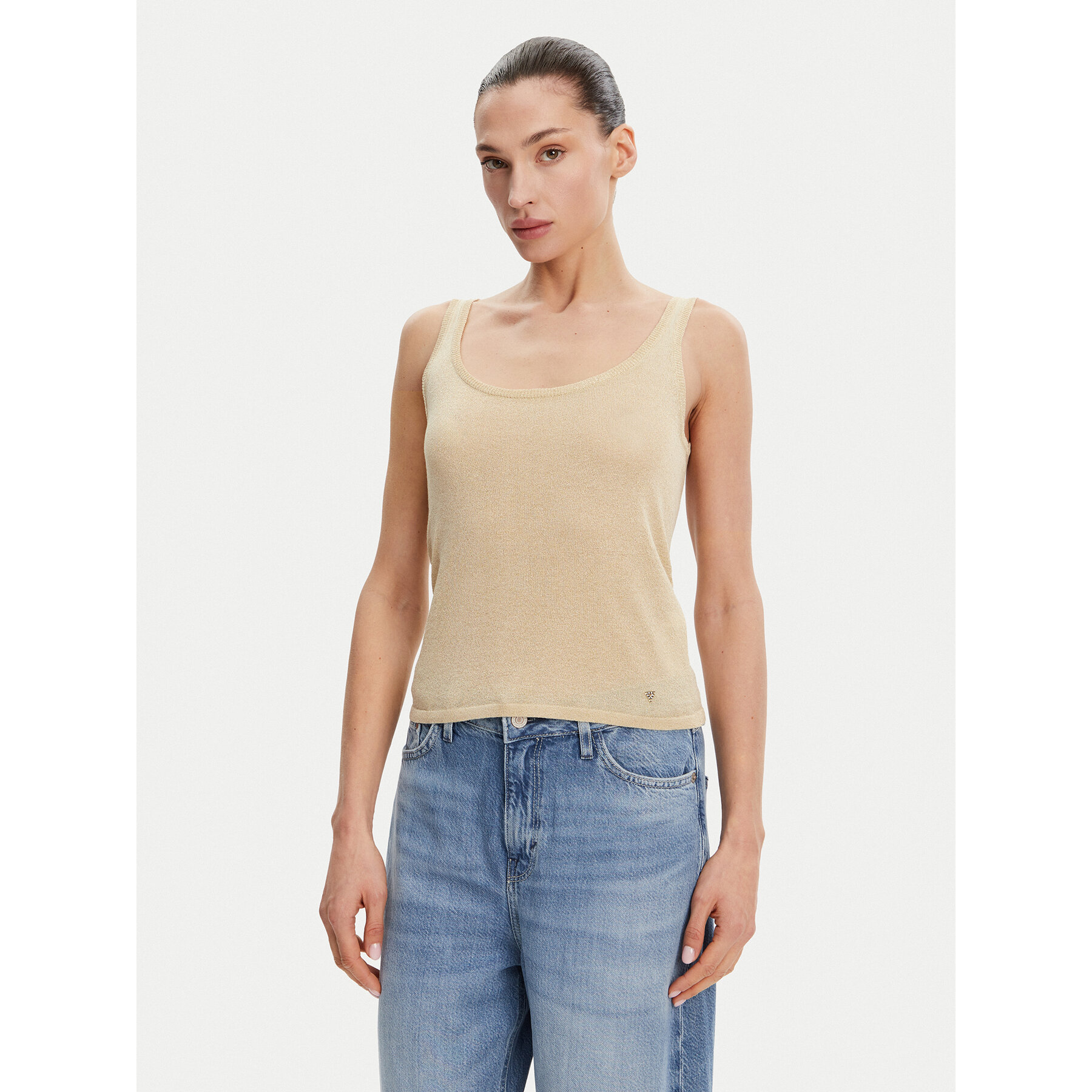 Guess Τοπ W5GR16 Z3E22 Έγχρωμο Regular Fit