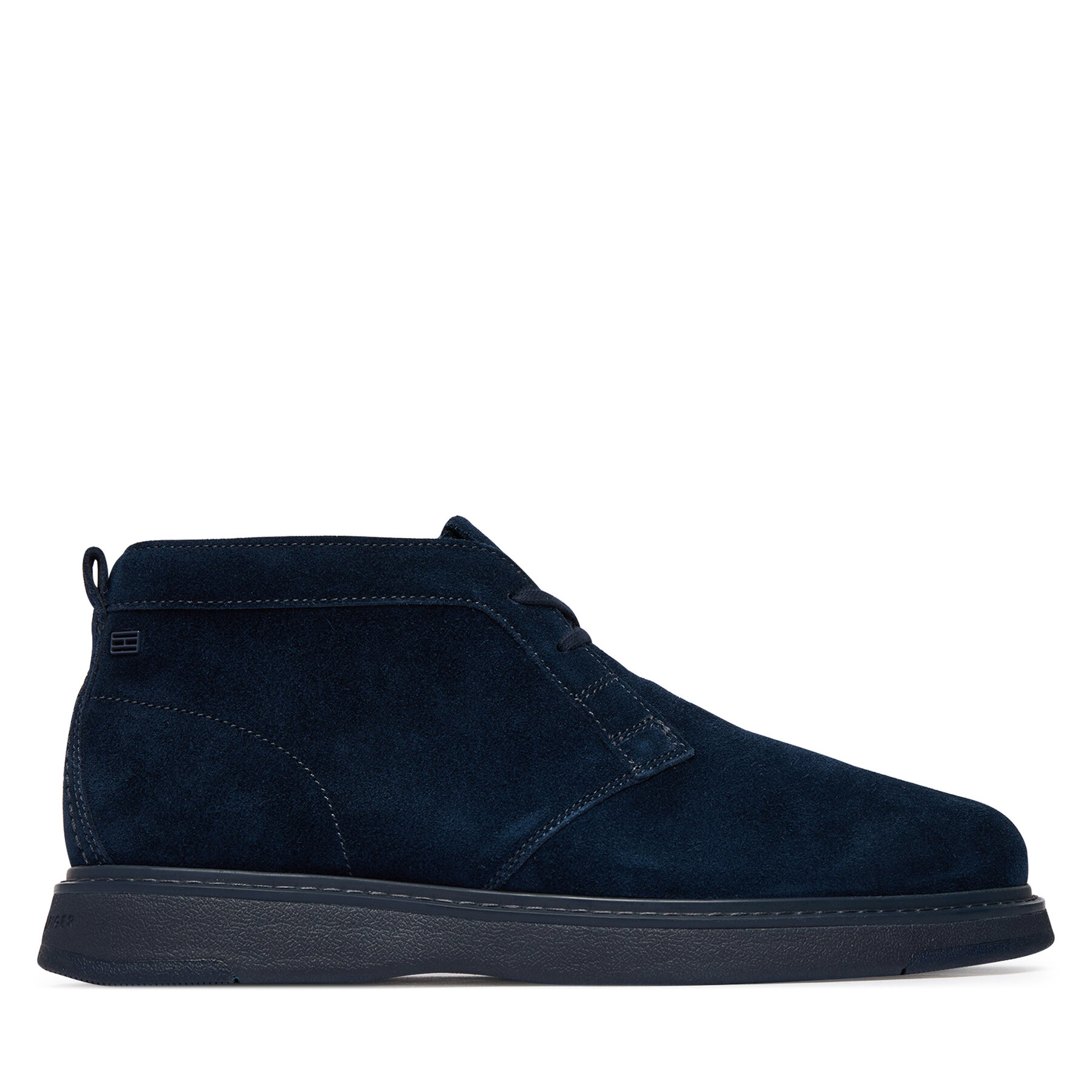 Šnurovacia obuv Tommy Hilfiger Comfort Suede Chukka FM0FM06074 Tmavomodrá