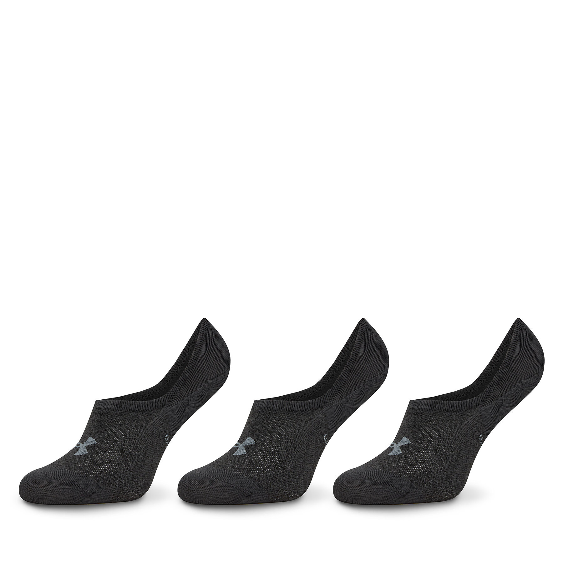 3 pár/csomag unisex bokazokni Under Armour, Méret: 34/37, Fekete, Breathe Lite 1370075