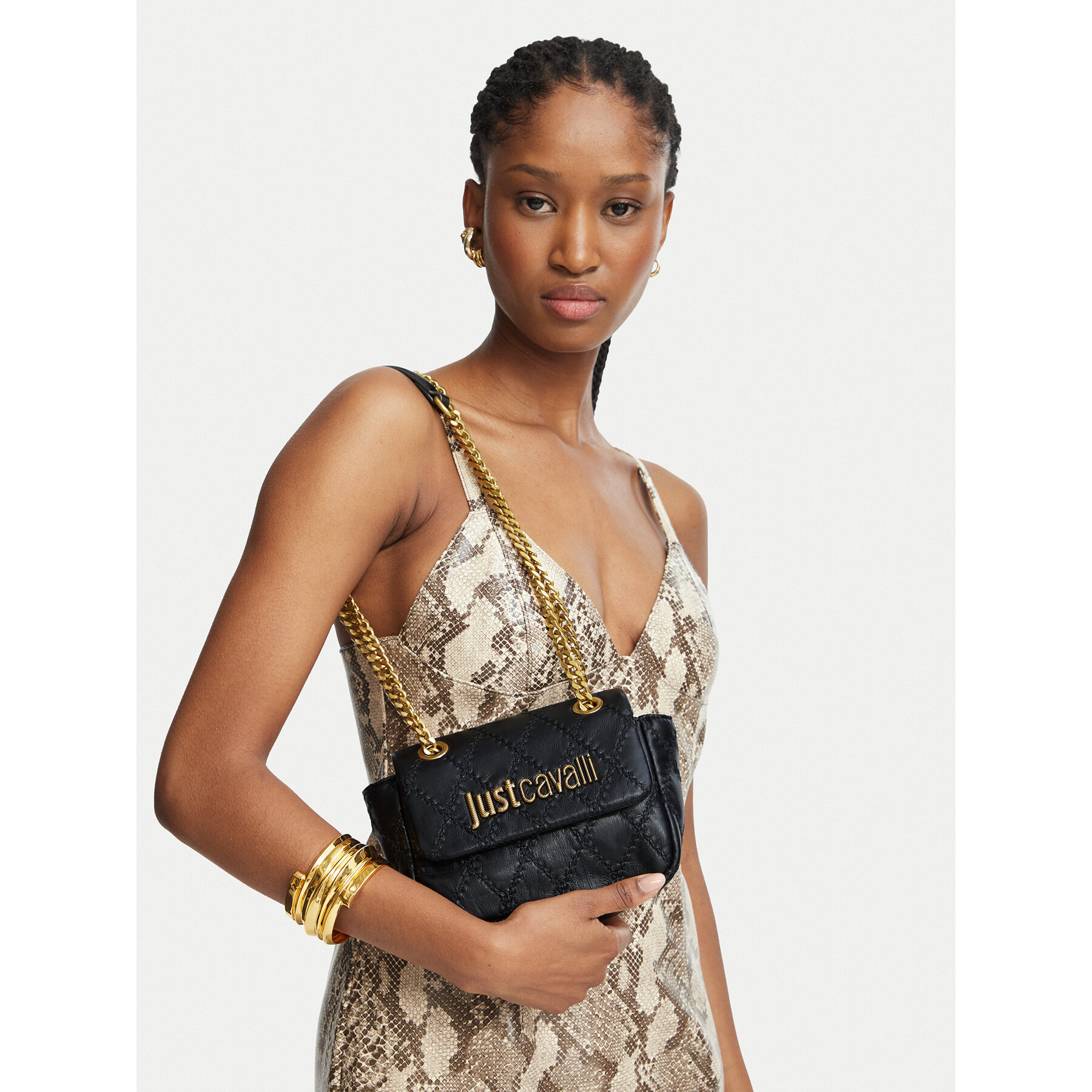 Geantă Just Cavalli 81RA4BG5 ZS748 Negru