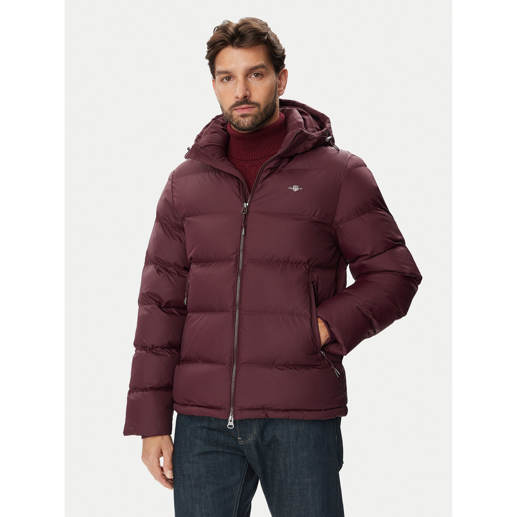 Gant Winterjacke Active Cloud 7006661 Dunkelrot Regular Fit