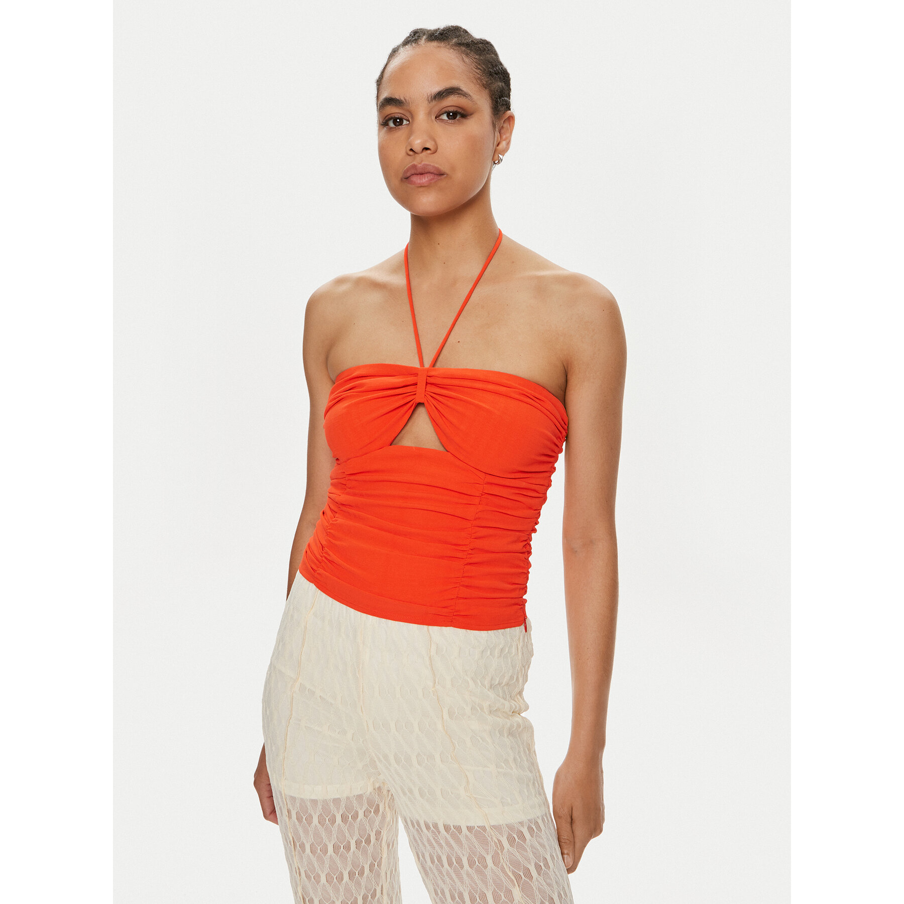 Gestuz Gestuz Τοπ Alicia 10909080 Πορτοκαλί Slim Fit