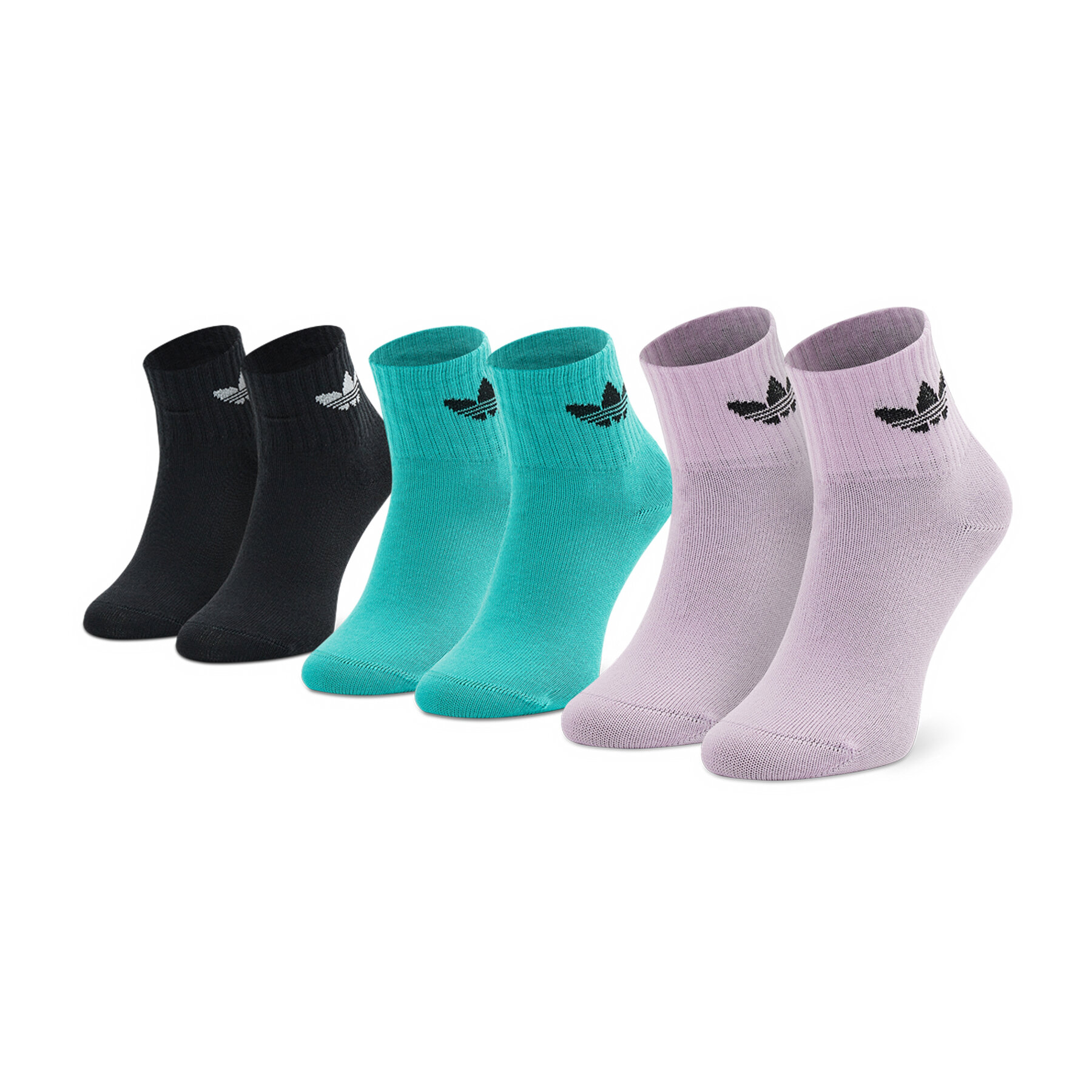 Skarpety Wysokie Dziecięce adidas, Rozmiar 16-18 Czarny Ankle HK7186