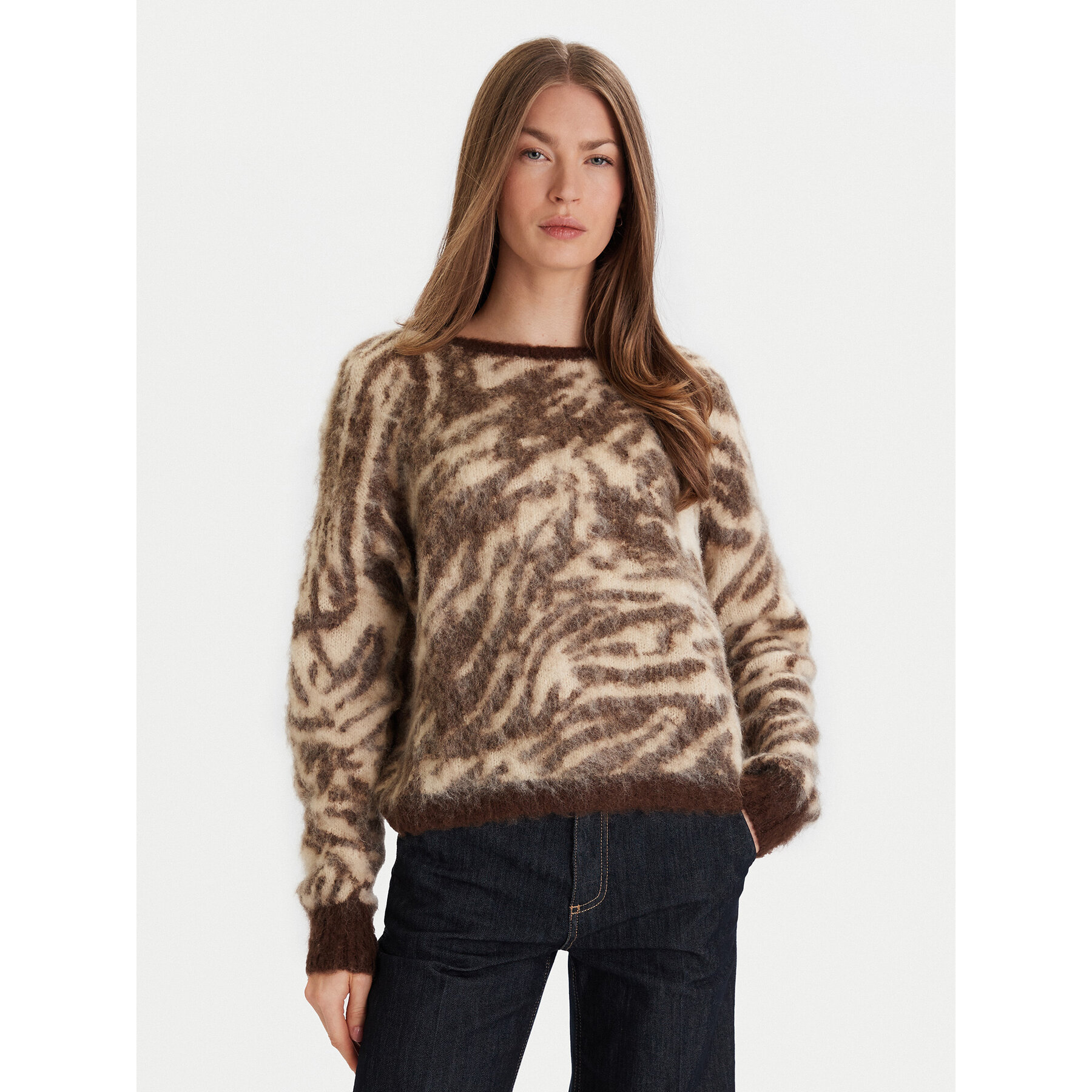 ViCOLO Pullover 55044F Braun Regular Fit