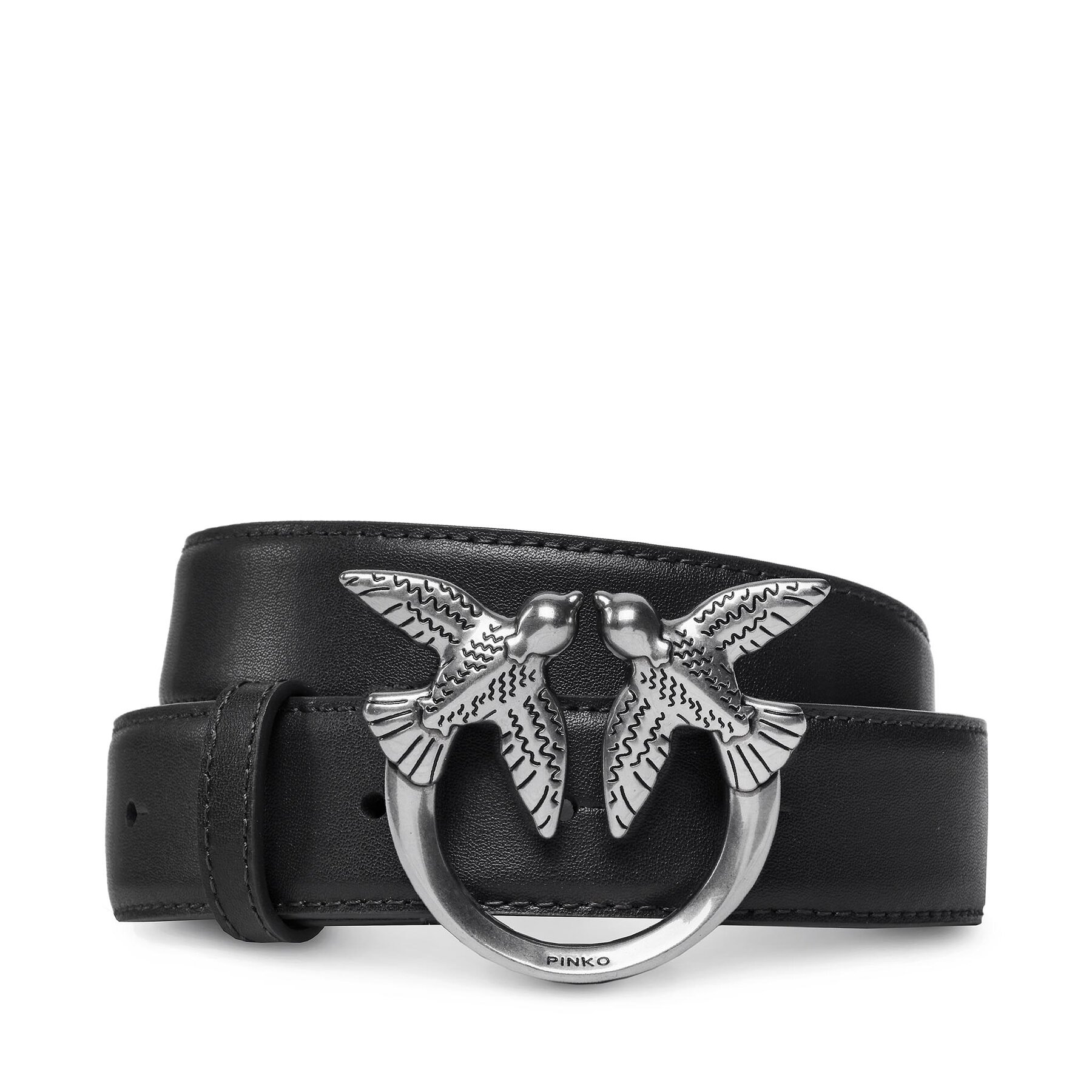 Curea de Damă Pinko Love Berry H3 Belt PE 23 PLT01 100125 A0F1 Black Z99O