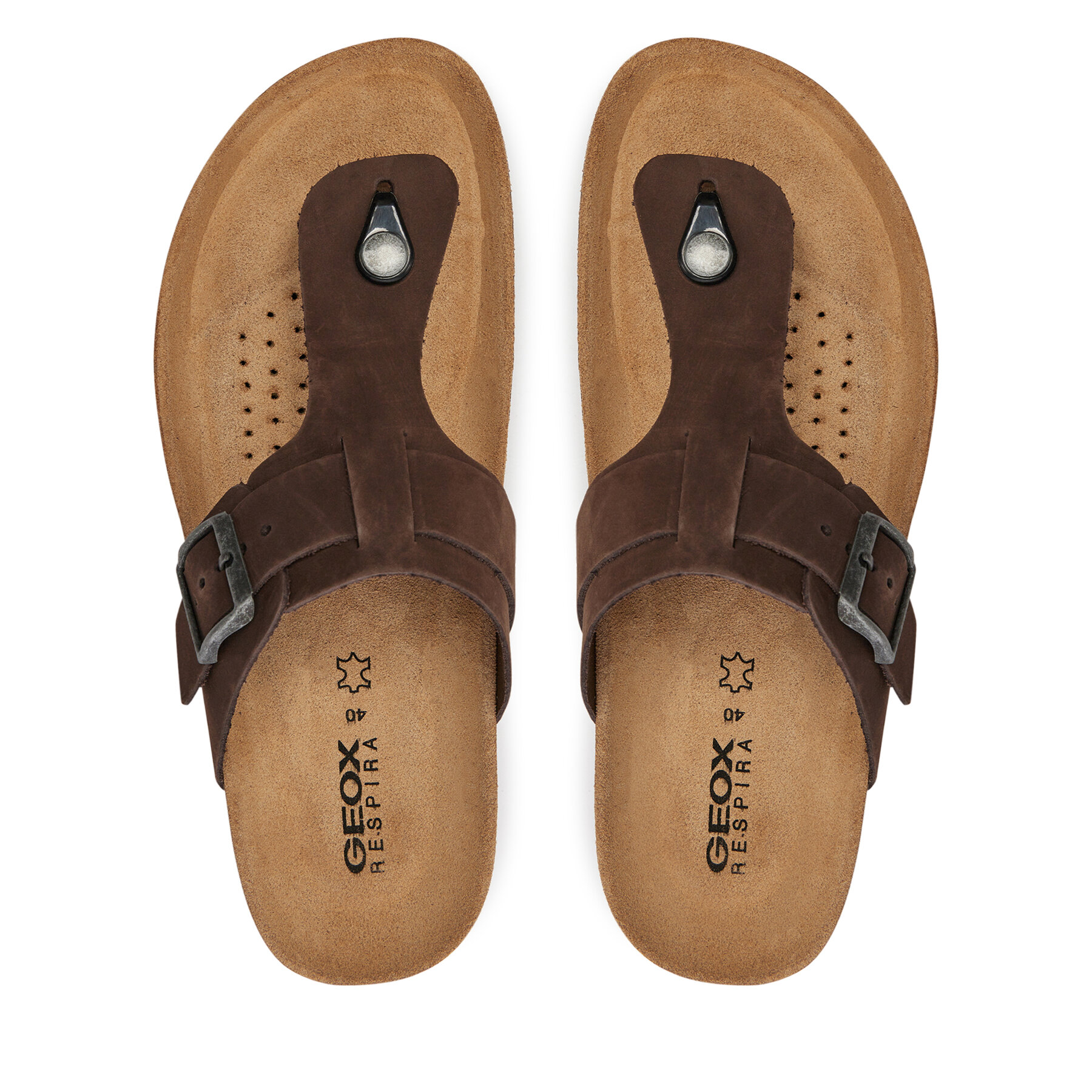 Джапанки Geox U Sandal Ghita D U159VD 00032 C6024 Кафяв