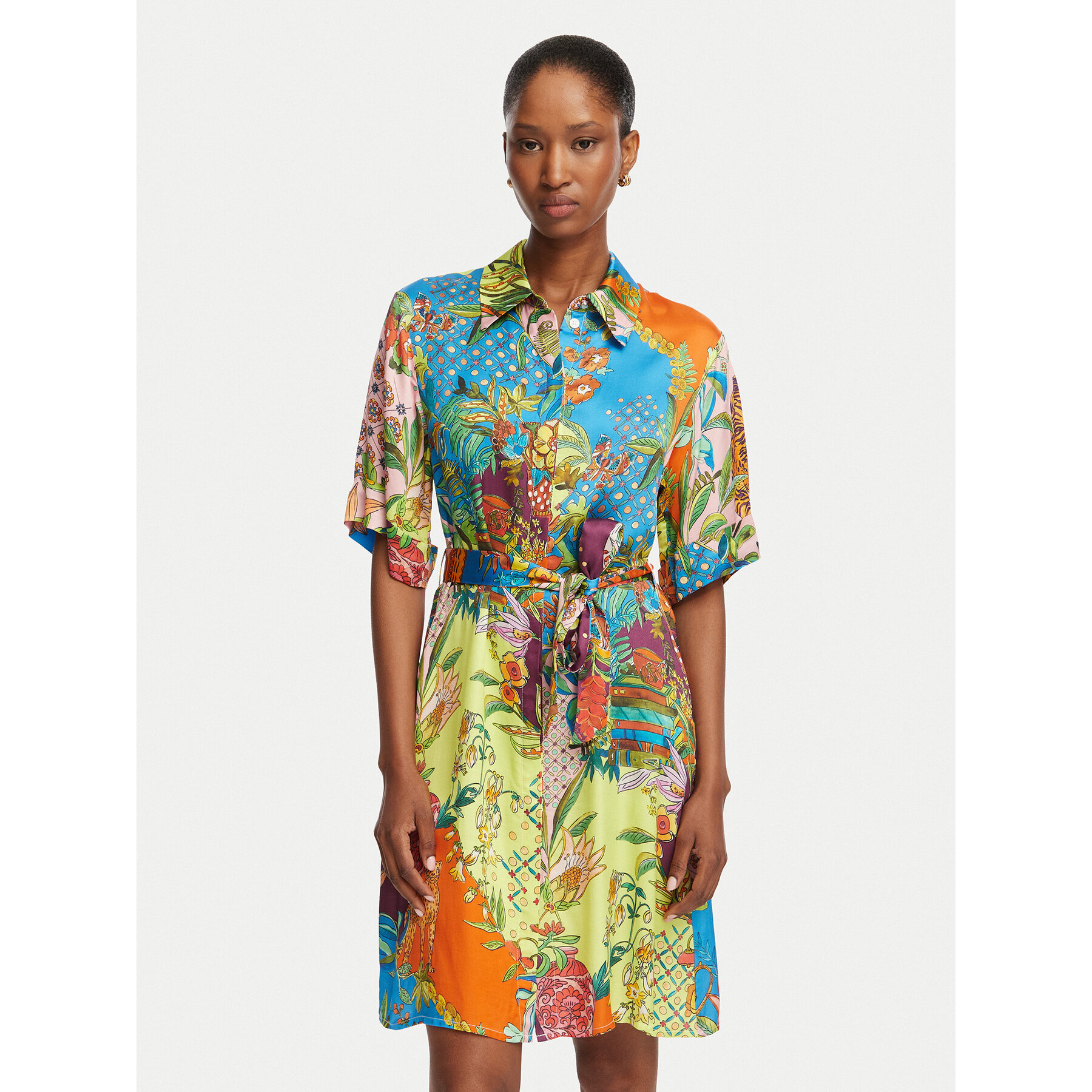 Liu Jo Hemdkleid WA6482 T471A Bunt Regular Fit