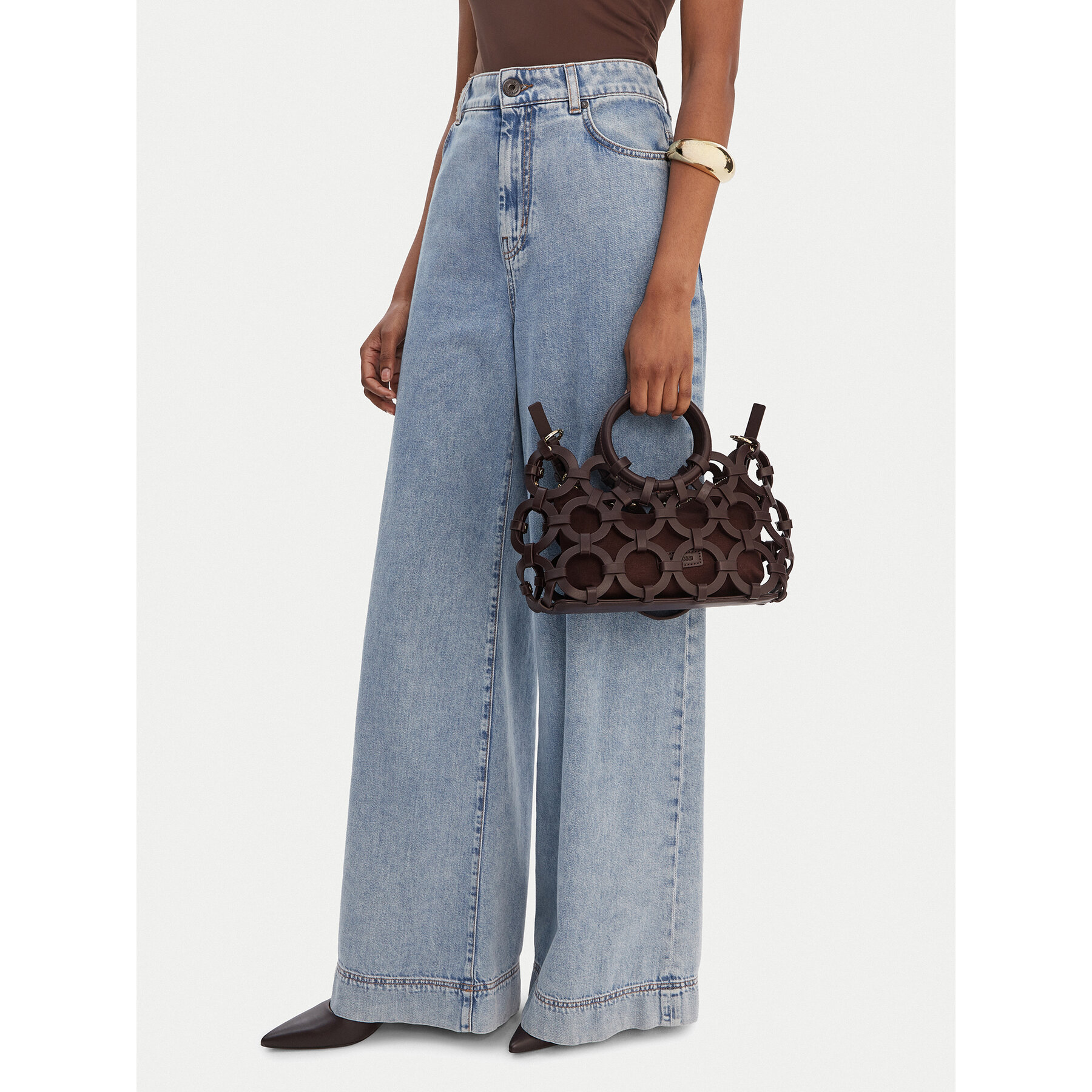 Τσάντα GINO ROSSI EO-LDA3409C Καφέ