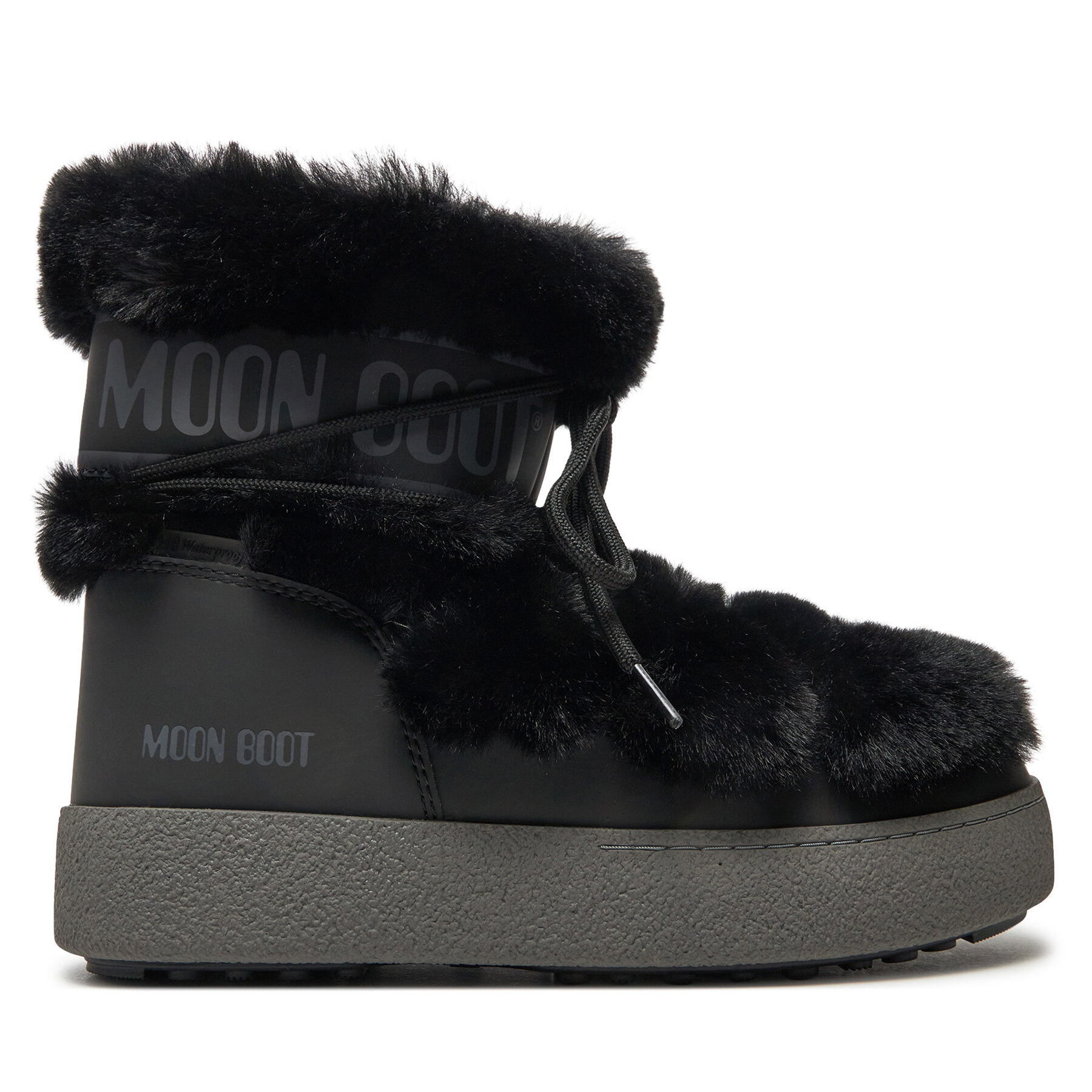 Női Hótaposó Moon Boot, Méret: 35, Fekete, Ltrack Tube Faux-Fur 80D2450130