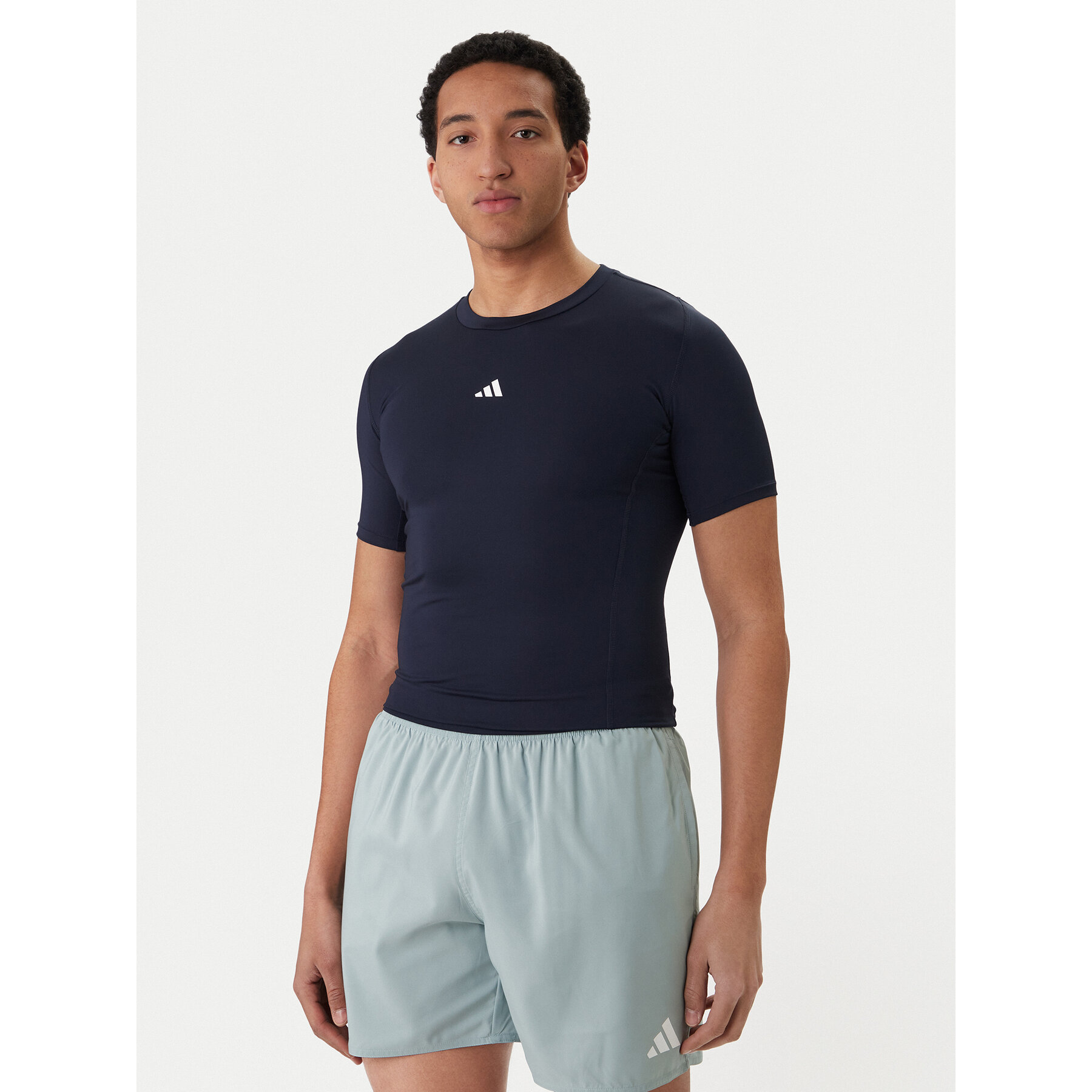 adidas Technisches T-Shirt TECHFIT Compression Training JX2561 Dunkelblau Slim Fit