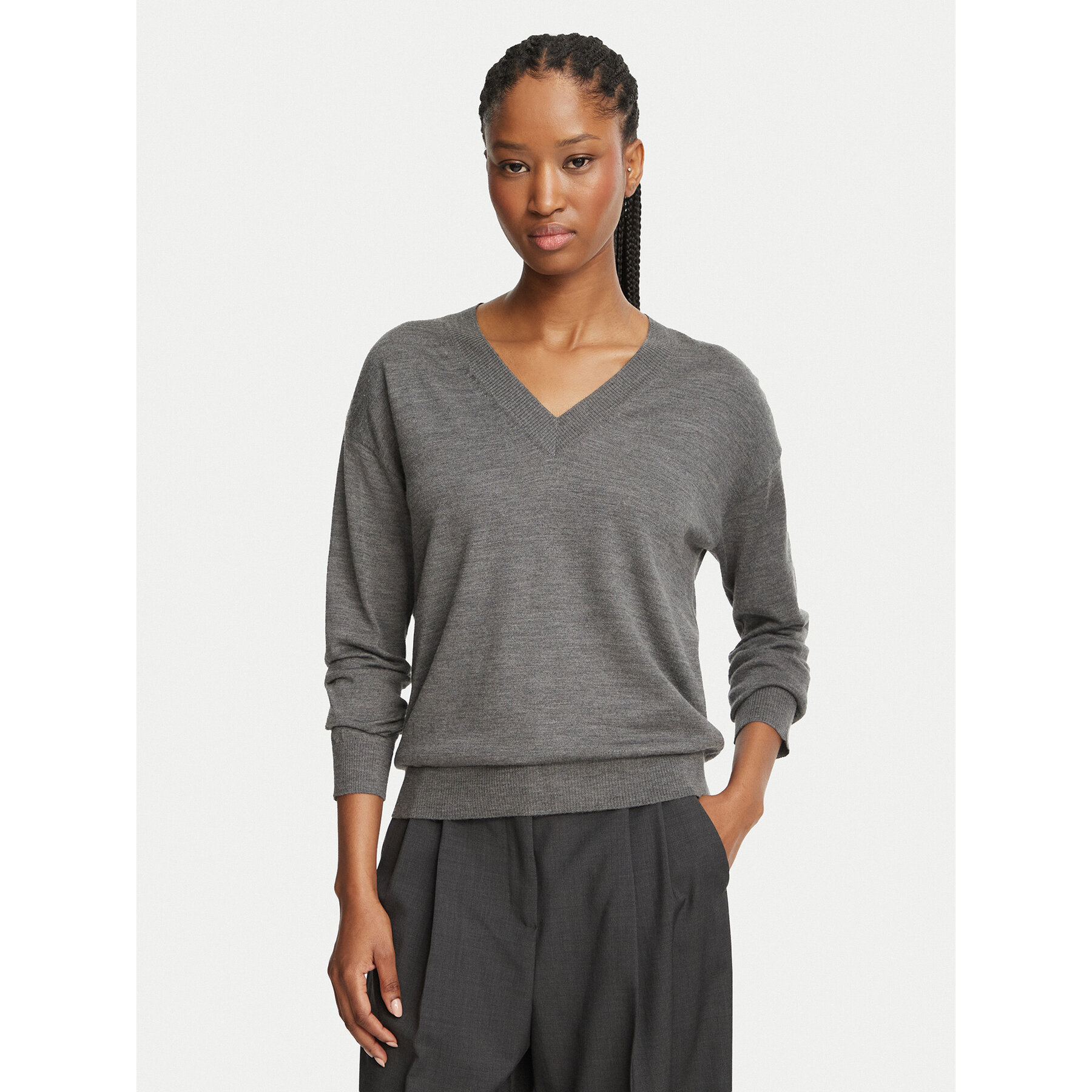 Weekend Max Mara Pullover Fiocchi 2625366062 Grau Regular Fit