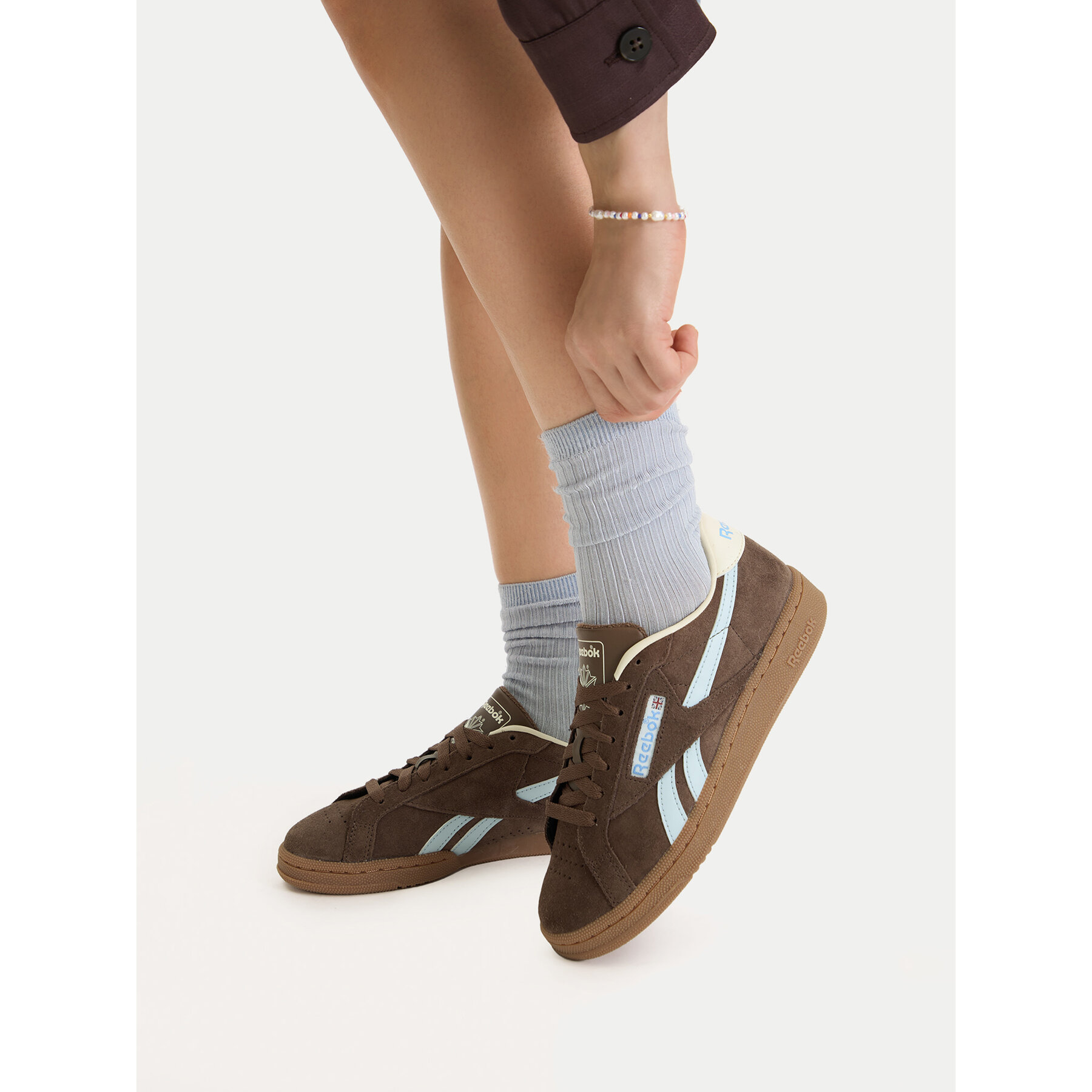 Sneakersy Reebok SS-CLUB C GROUNDS UK 100244642 Hnedá